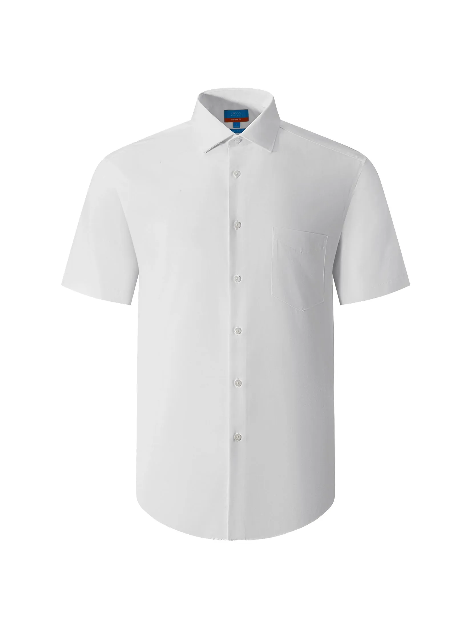 G2000 Men Clothing Non-Iron Silky Touch  Short Sleeve Shirt  Smart Fit - White