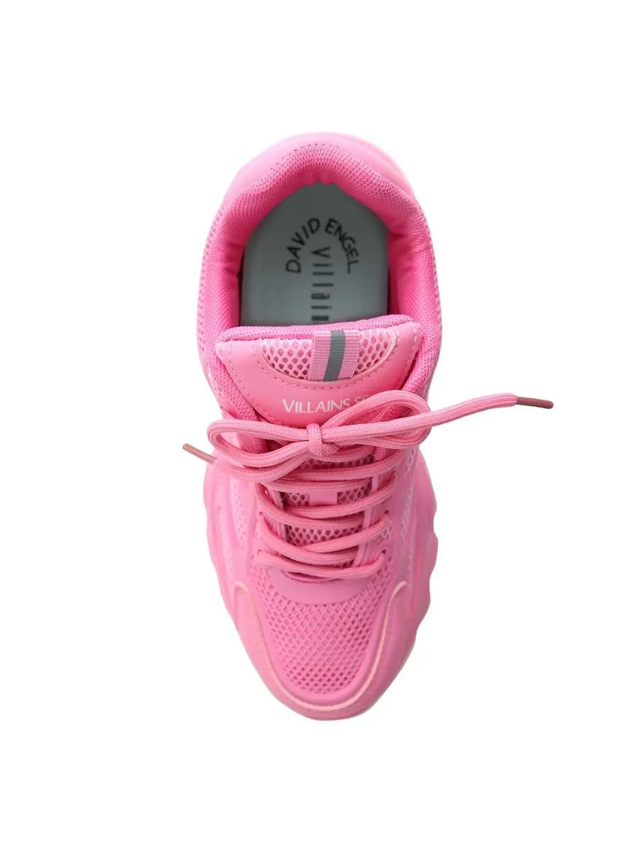 VILLAINS SF RESONATE Women's Platform Comfort Chunky Sneakers LIGHT PINK VILLAINS SF RESONATE Women's Platform Comfort Chunky Sneakers LIGHT PINK