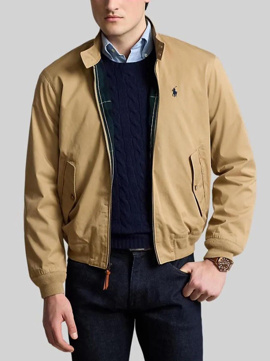 POLO RALPH LAUREN Men Jacket-Twill Jacket-Medium Beige-260 POLO RALPH LAUREN Men Jacket-Twill Jacket-Medium Beige-260