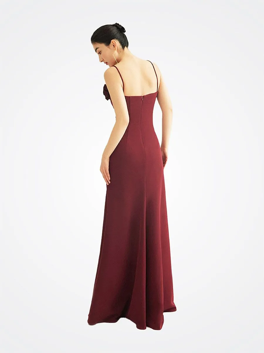 Goudinrqc Women Burgundy Beauty Luxury Evening Dress Goudinrqc Women Burgundy Beauty Luxury Evening Dress