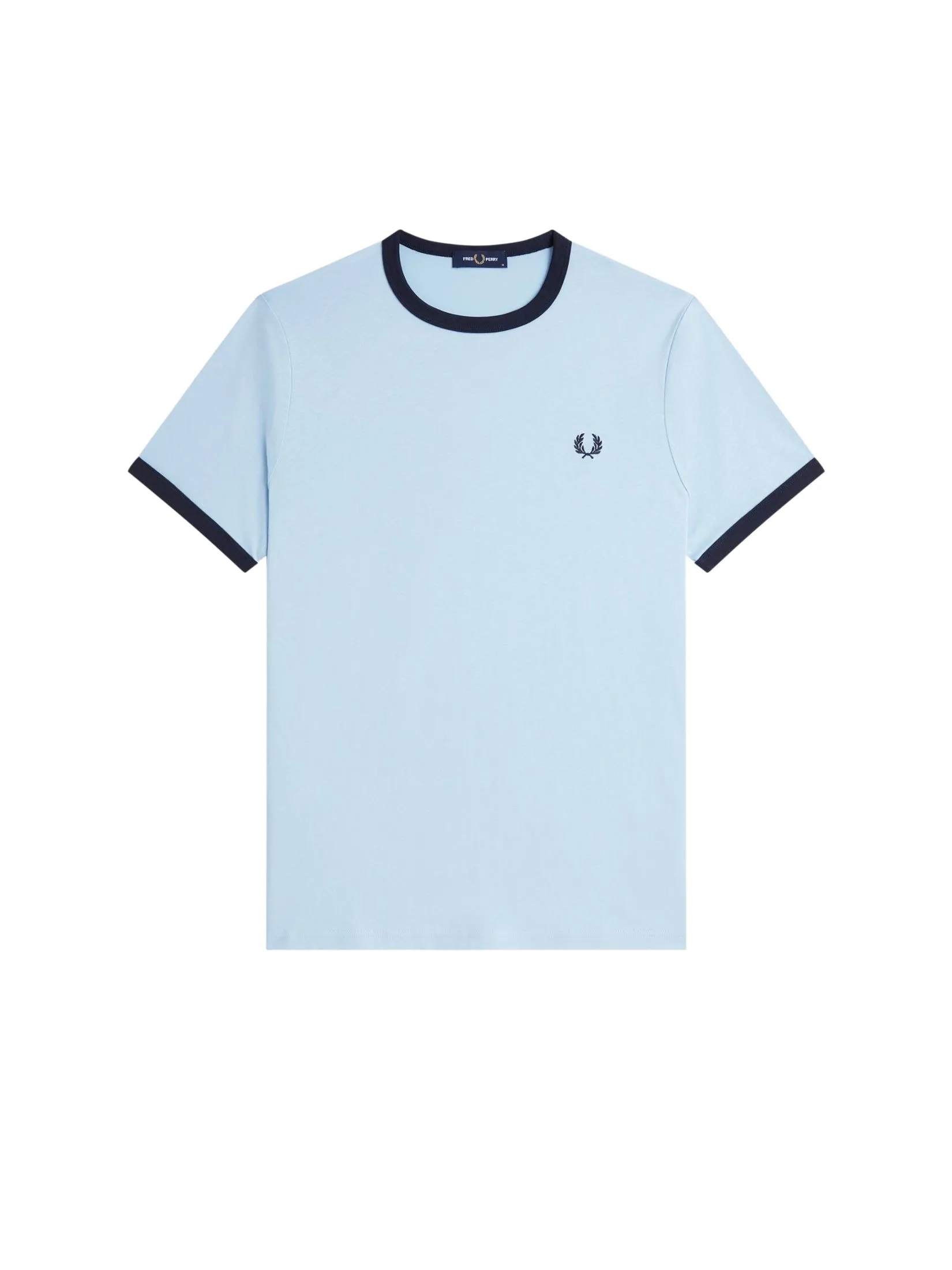 Fred Perry Men RINGER T-SHIRT Lake Blue Fred Perry Men RINGER T-SHIRT Lake Blue