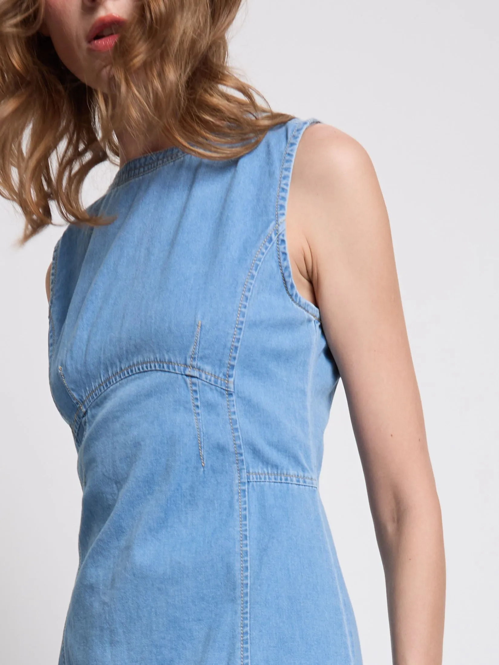 DEFRY 01 Women Dress Sleeveless 2504GDRW036 DEFRY 01 Women Dress Sleeveless 2504GDRW036