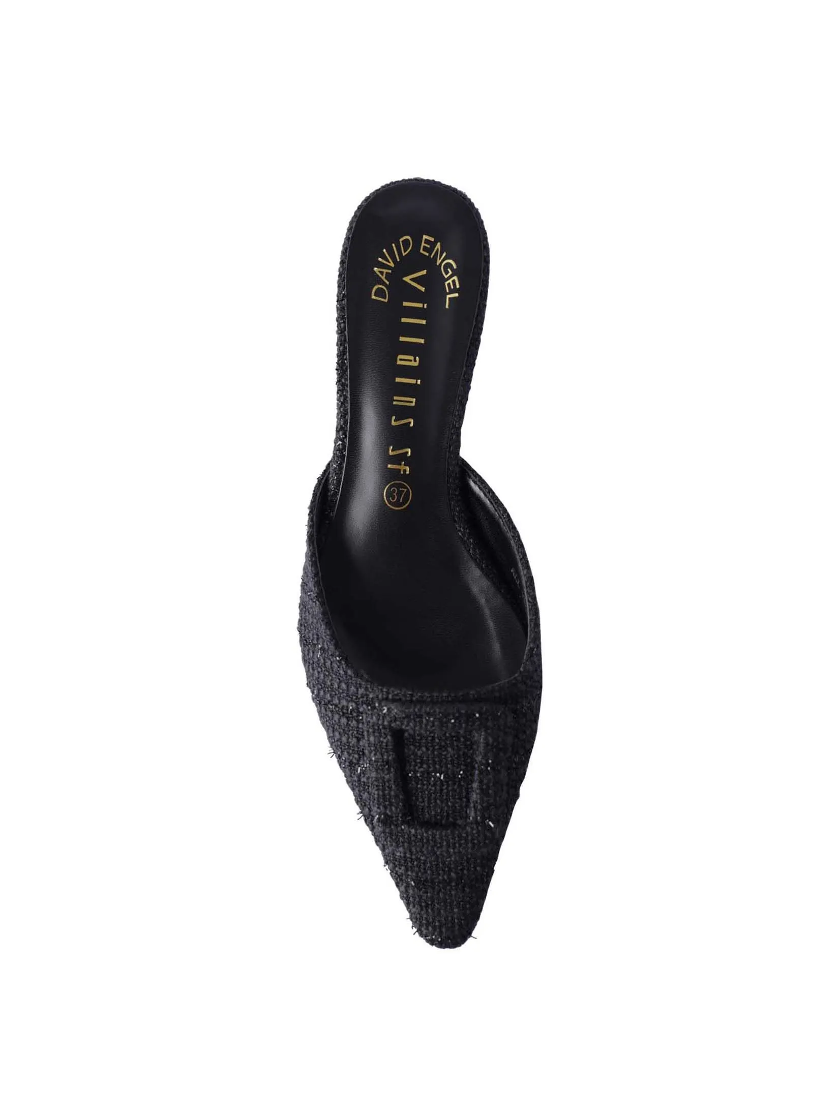 VILLAINS SF ELVA Women's Mule Heels BLACK VILLAINS SF ELVA Women's Mule Heels BLACK