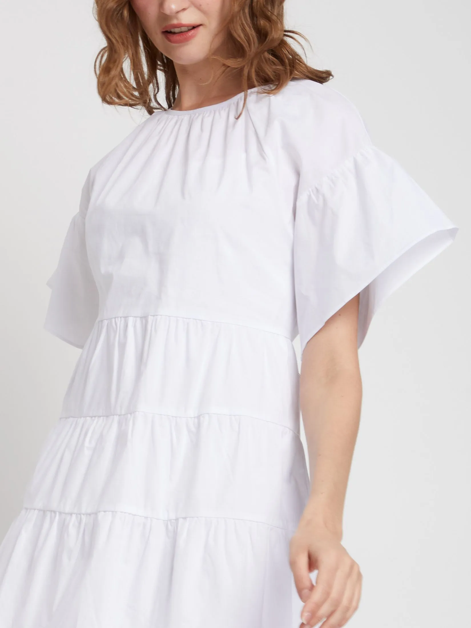 LOLITA Women Dress Poplin Ruffle