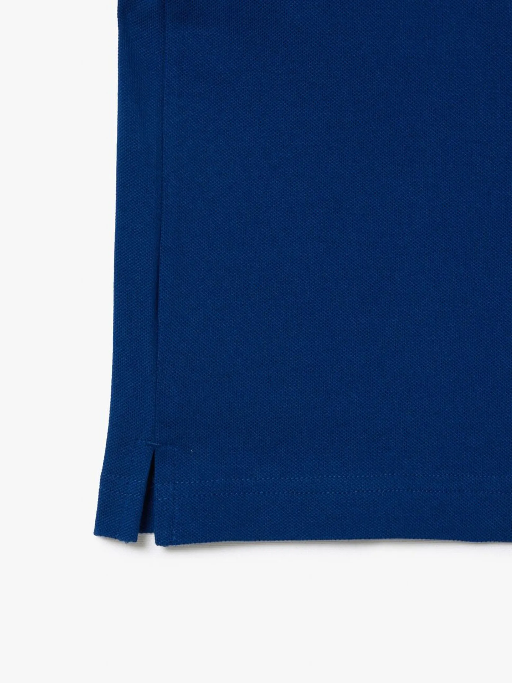 LACOSTE Slim Fit Stretch Mini Piqu  Polo Shirt Blue LACOSTE Slim Fit Stretch Mini Piqu  Polo Shirt Blue