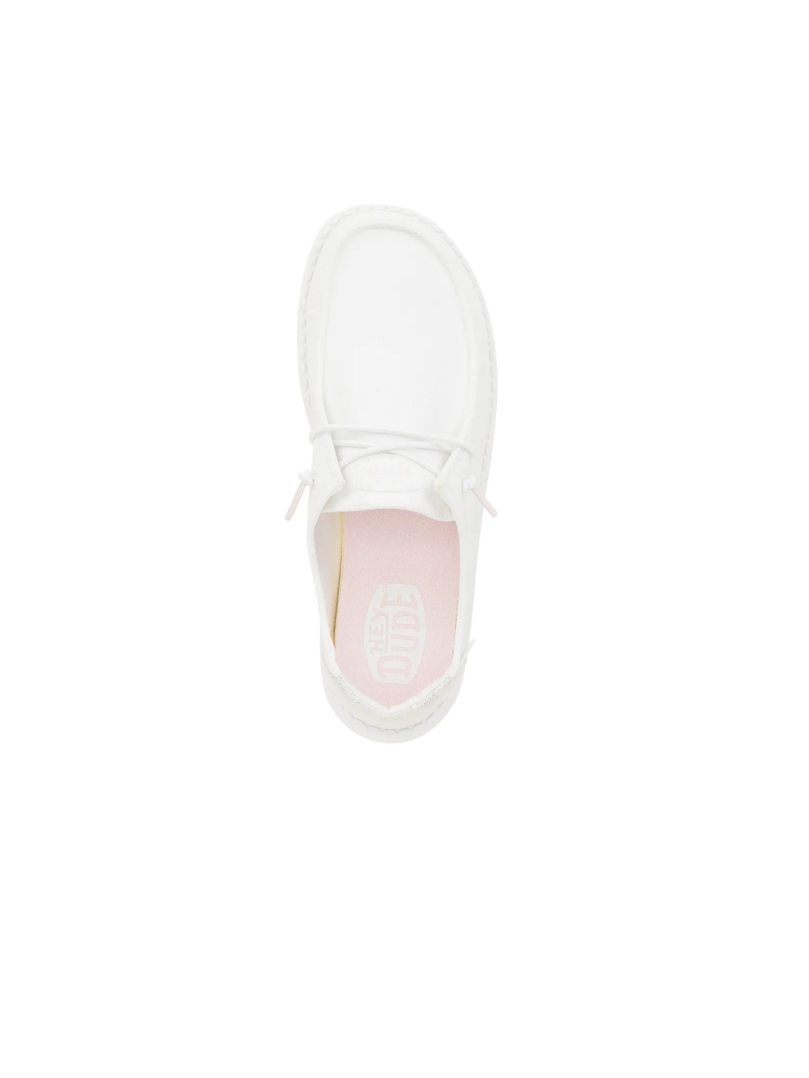 HEYDUDE WENDY METALLIC SPARKLE  - WHITE HEYDUDE WENDY METALLIC SPARKLE  - WHITE