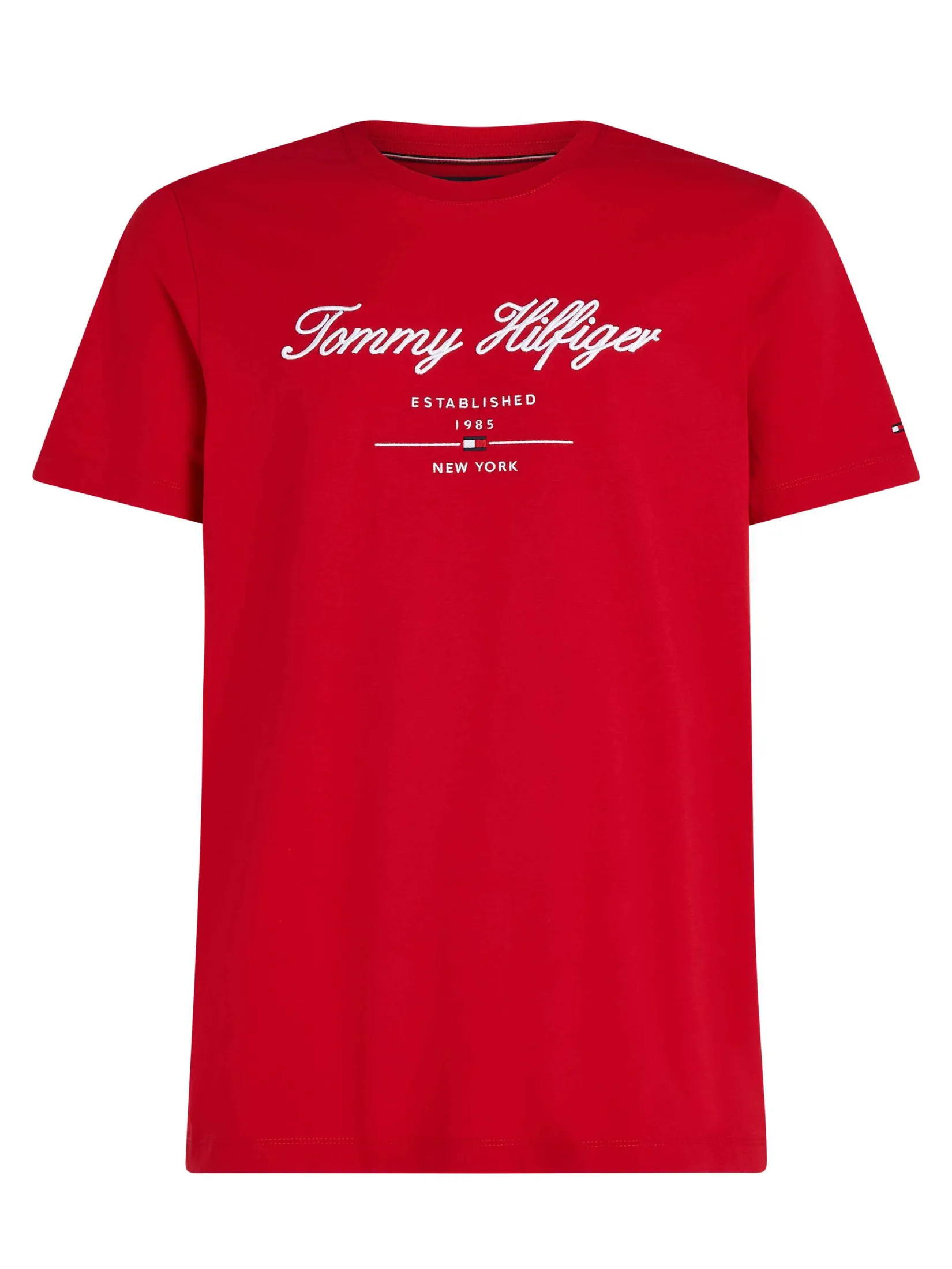 TOMMY HILFIGER MEN TEE Red Regular Fit TOMMY HILFIGER MEN TEE Red Regular Fit