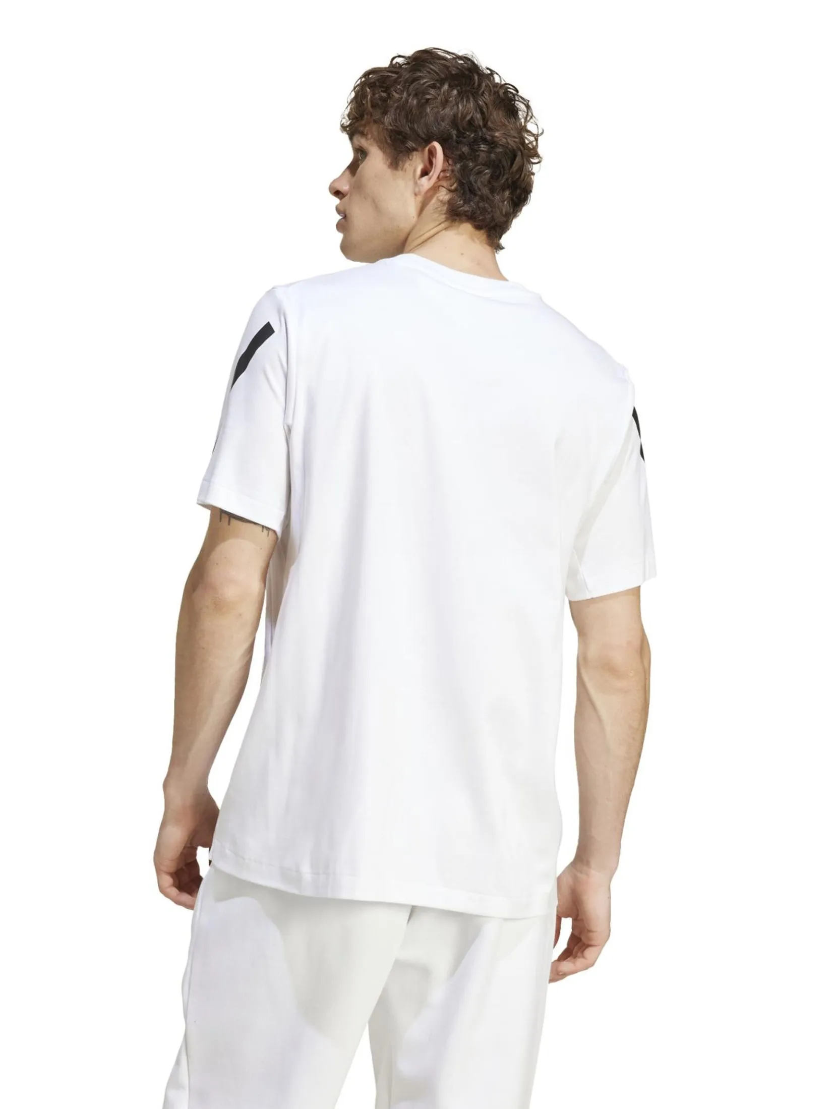 ADIDAS Men T-Shirt adidas Z.N.E. Round Neck Short Sleeves White ADIDAS Men T-Shirt adidas Z.N.E. Round Neck Short Sleeves White