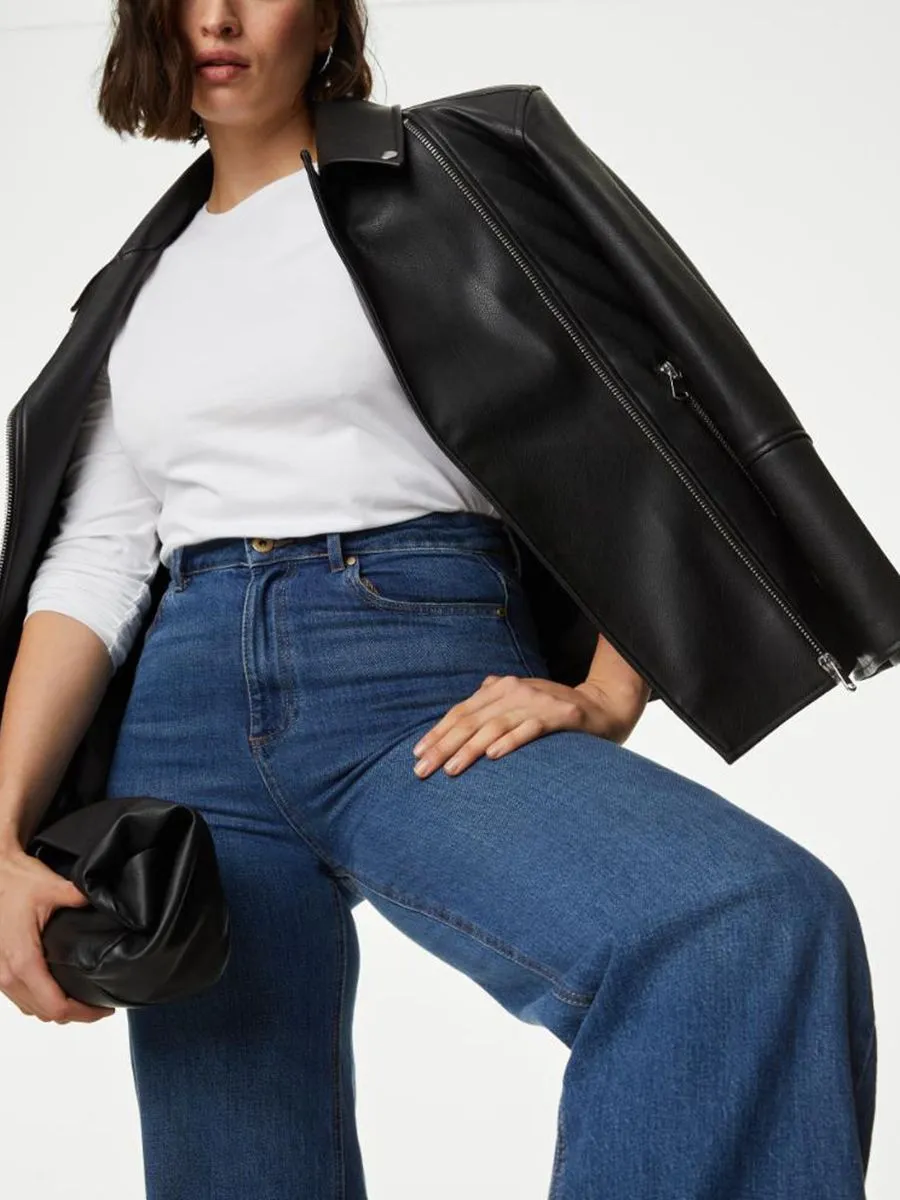 MARKS & SPENCER Women Wide Leg Jeans MARKS & SPENCER Women Wide Leg Jeans