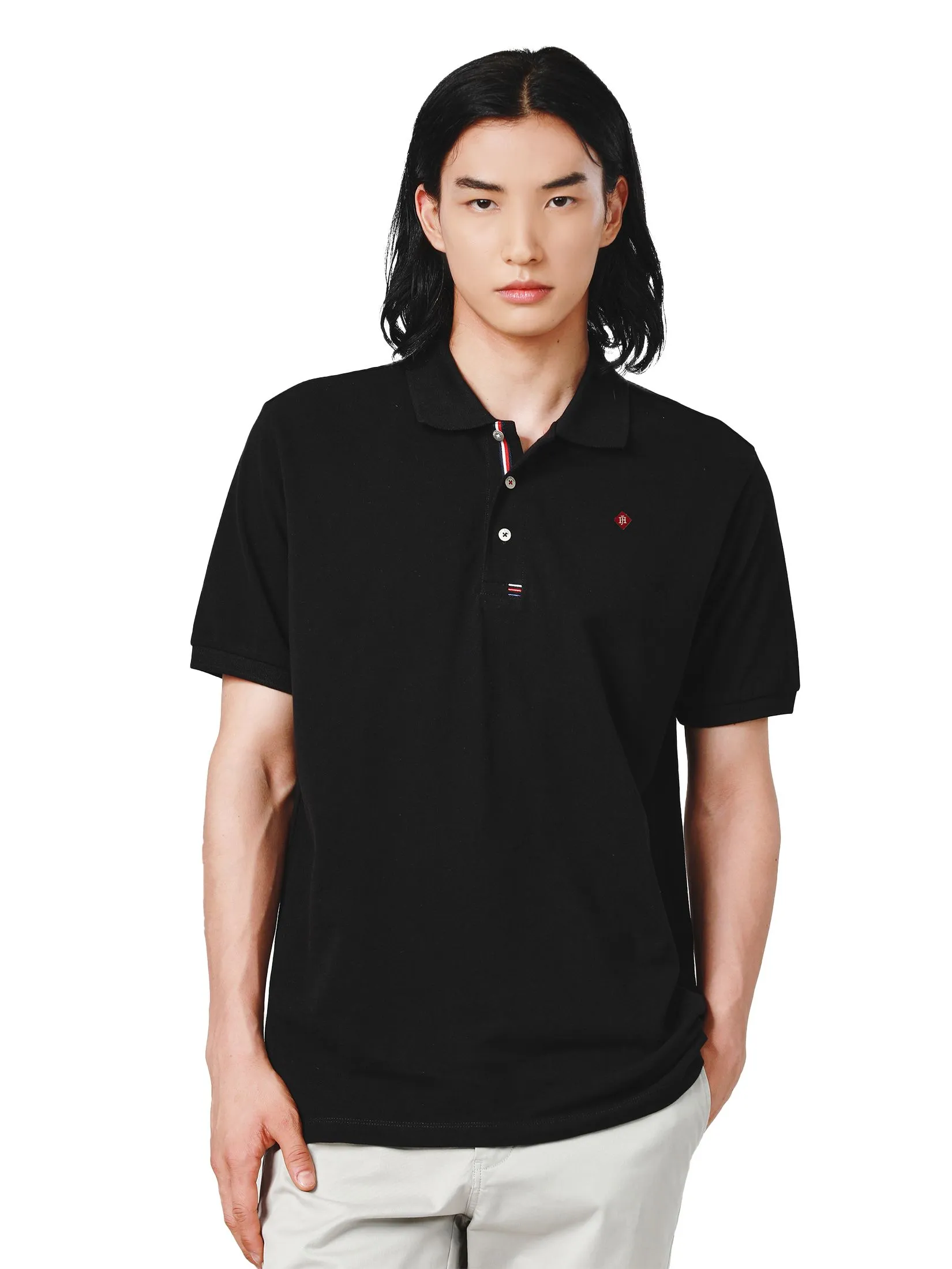 JOHN HENRY Men's Polo (Slim Fit) ESSENTIALS Black JOHN HENRY Men's Polo (Slim Fit) ESSENTIALS Black