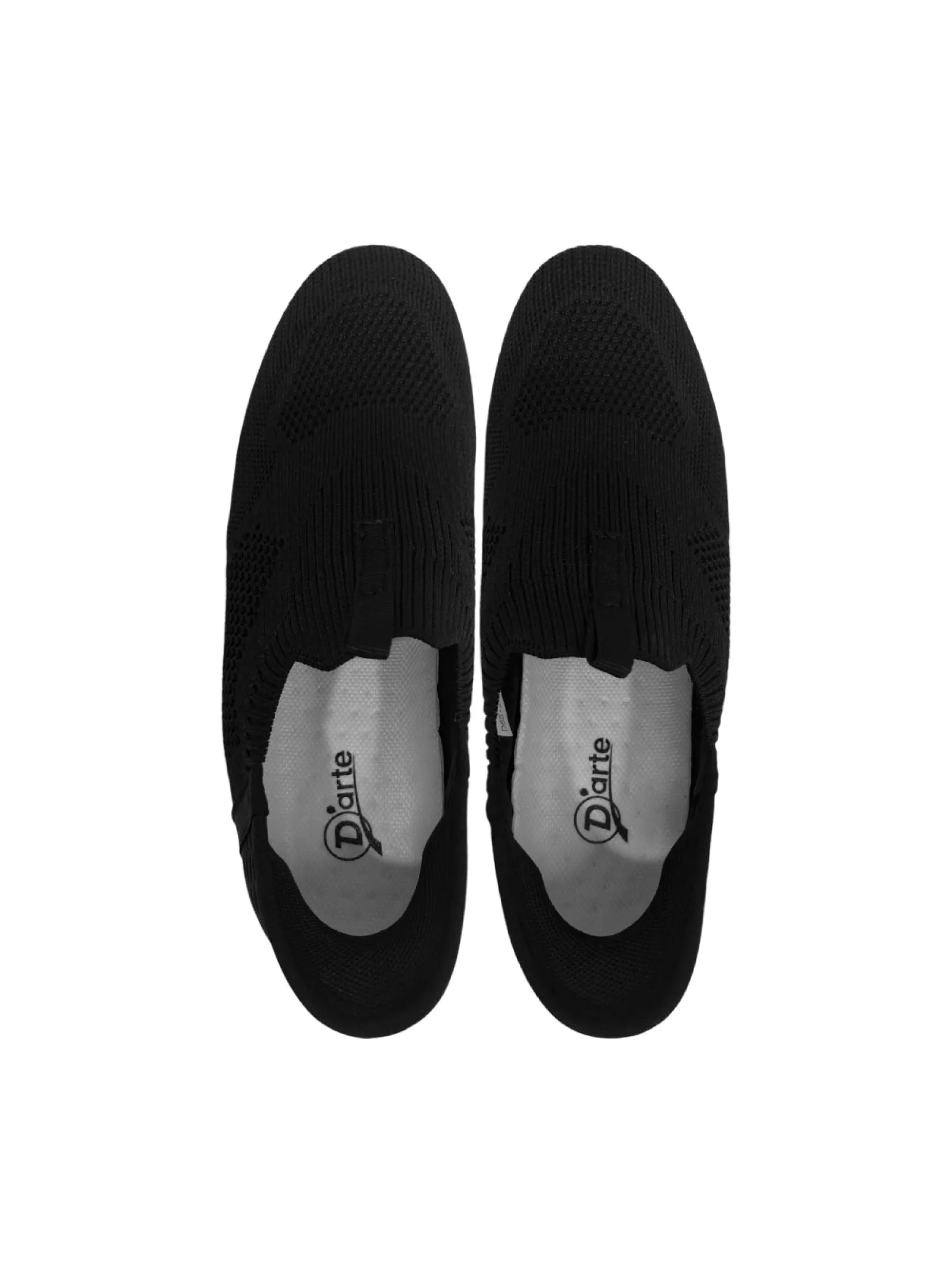 D'ARTE Sneakers, slip-on shoes with reinforced heel, black, model D55-24531 D'ARTE Sneakers, slip-on shoes with reinforced heel, black, model D55-24531