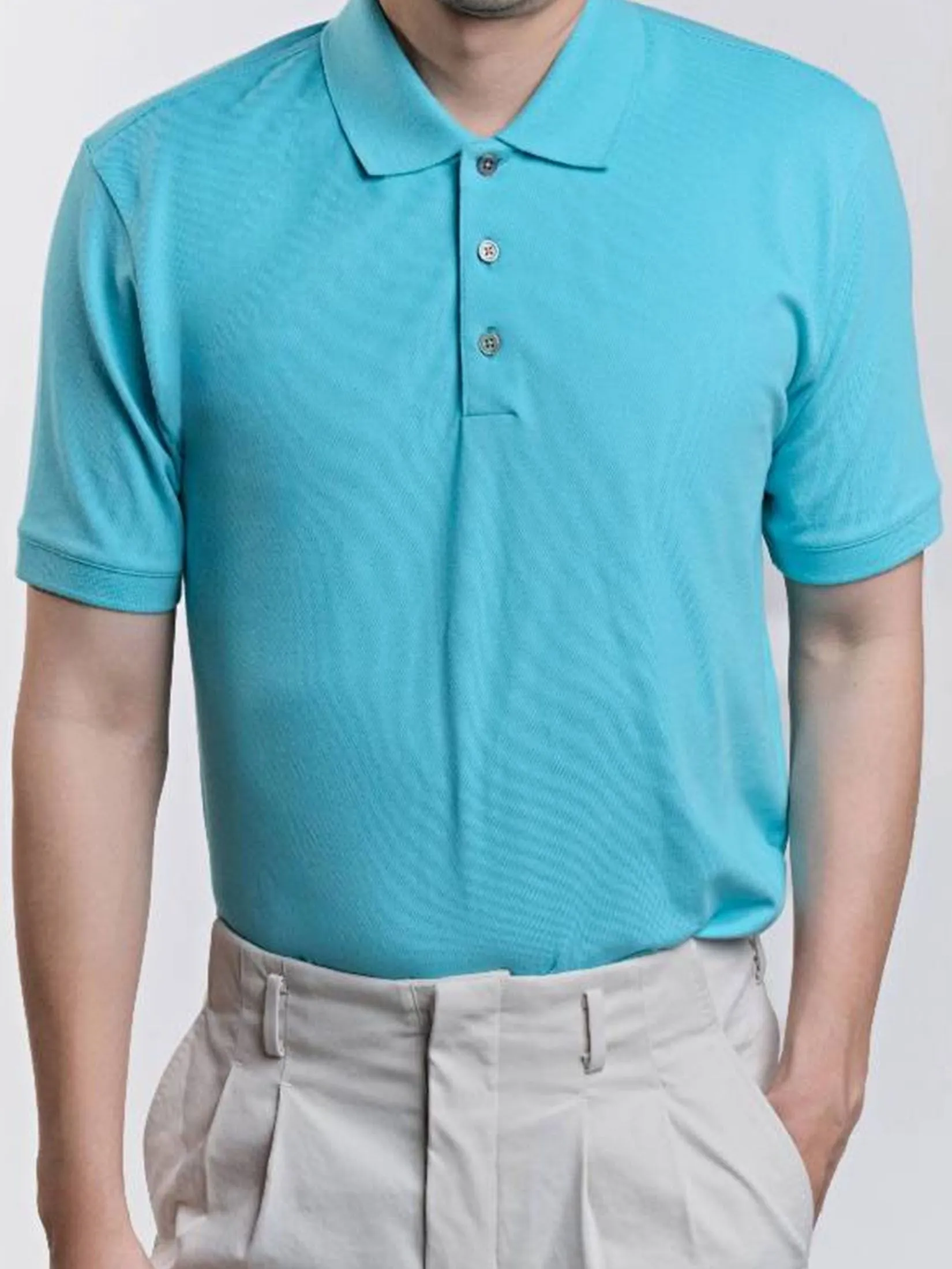 Era-won Men Polo Shirt Blue Era-won Men Polo Shirt Blue