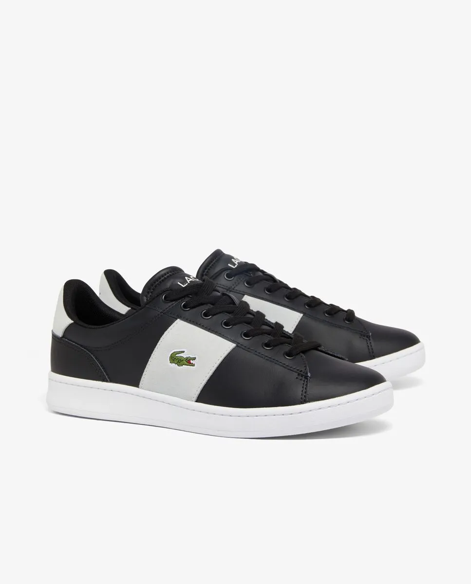 LACOSTE Men’s Carnaby Set CGR Bar Leather Sneakers Black LACOSTE Men’s Carnaby Set CGR Bar Leather Sneakers Black