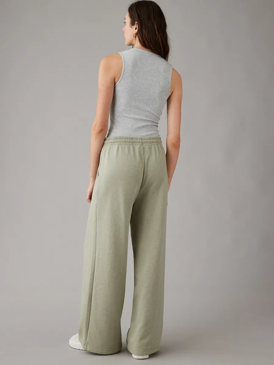American Eagle WOMEN 5098 WIDE LEG 341 FADED OLIVE American Eagle WOMEN 5098 WIDE LEG 341 FADED OLIVE