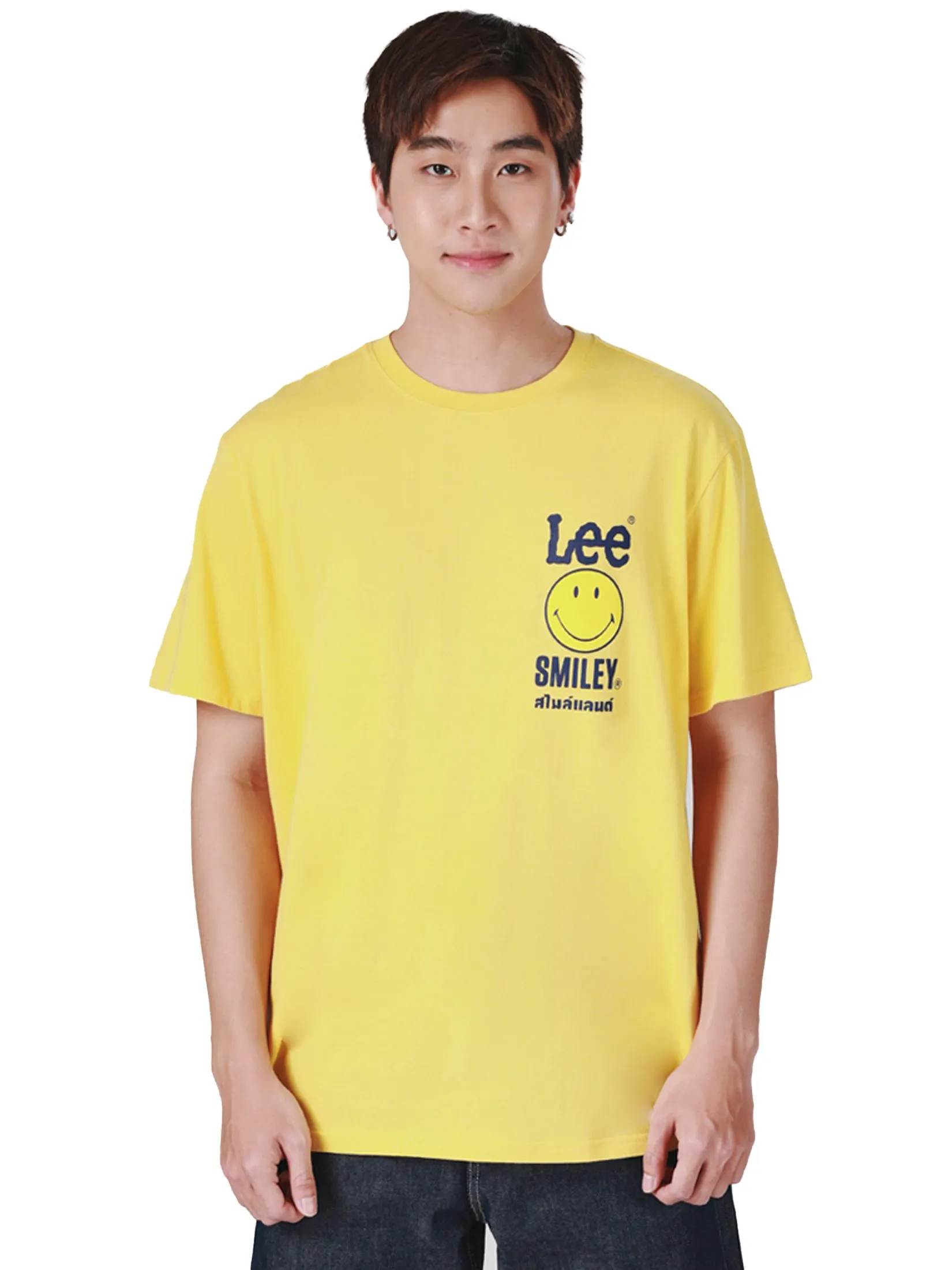 LEE Men's Tee Short Sleeve Lee Smiley Collection Comfort Fit Yellow LEE Men's Tee Short Sleeve Lee Smiley Collection Comfort Fit Yellow