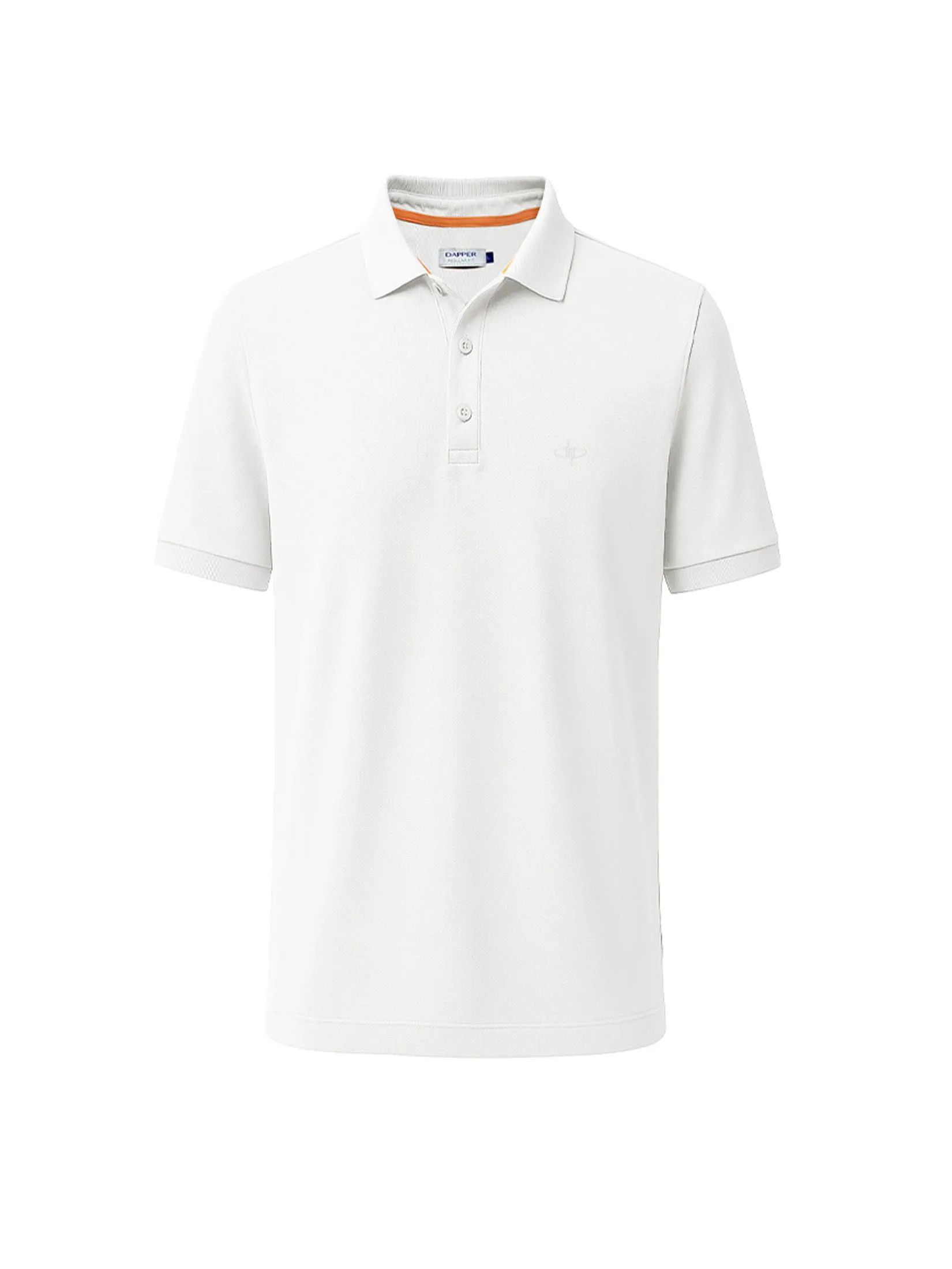 DAPPER DAPPER DP Iconic Polo Shirt White DAPPER DAPPER DP Iconic Polo Shirt White