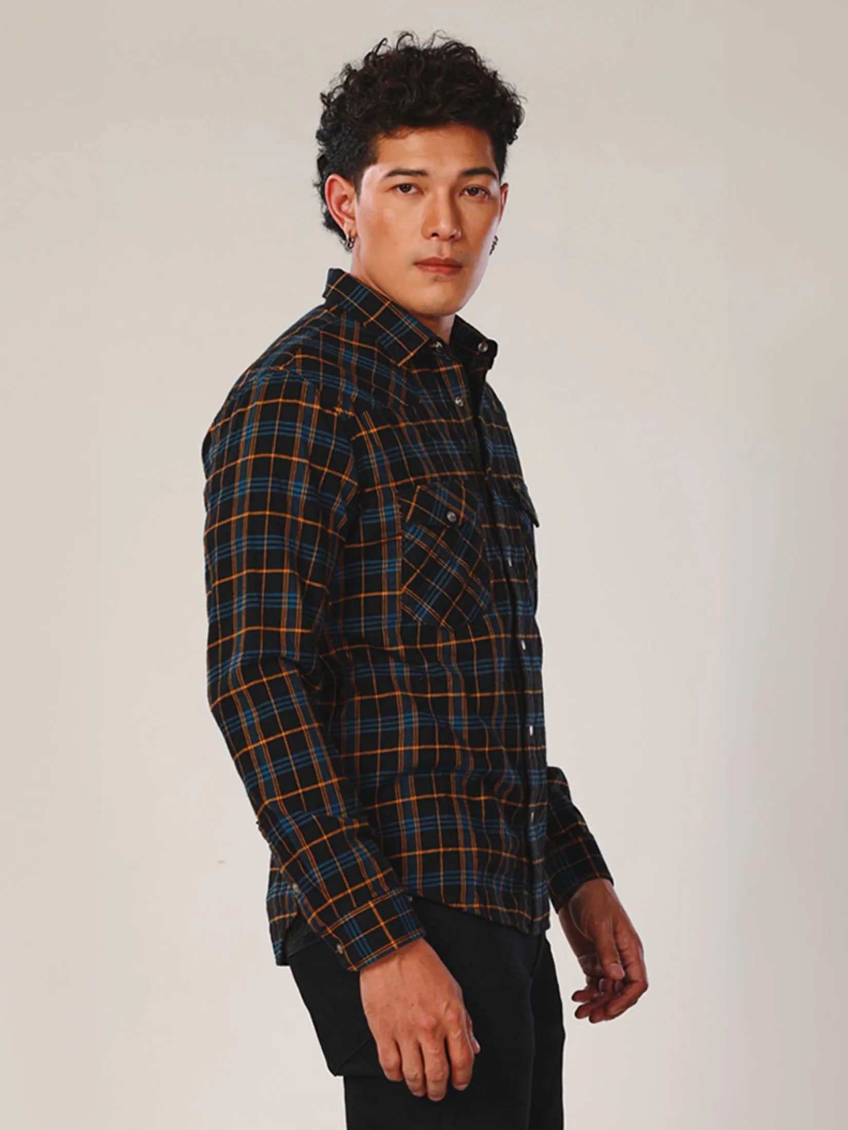 WRANGLER Men's Shirt Long Sleeve Everyday with Wrangler Collection Slim Fit Navy WRANGLER Men's Shirt Long Sleeve Everyday with Wrangler Collection Slim Fit Navy