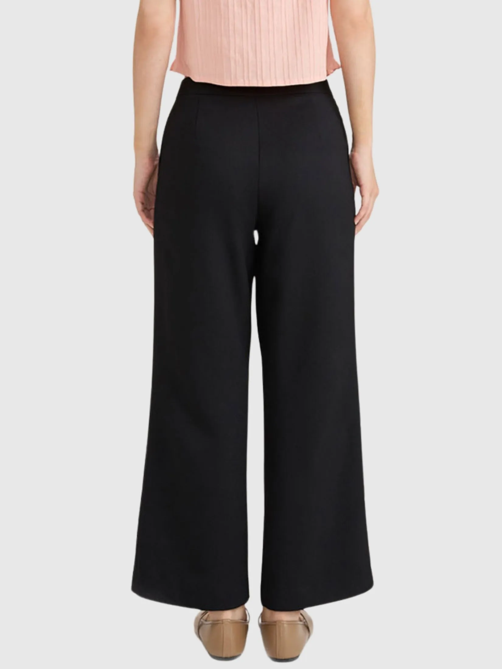 AMILA Women Pants Trousers Moss Crepe Black AMILA Women Pants Trousers Moss Crepe Black