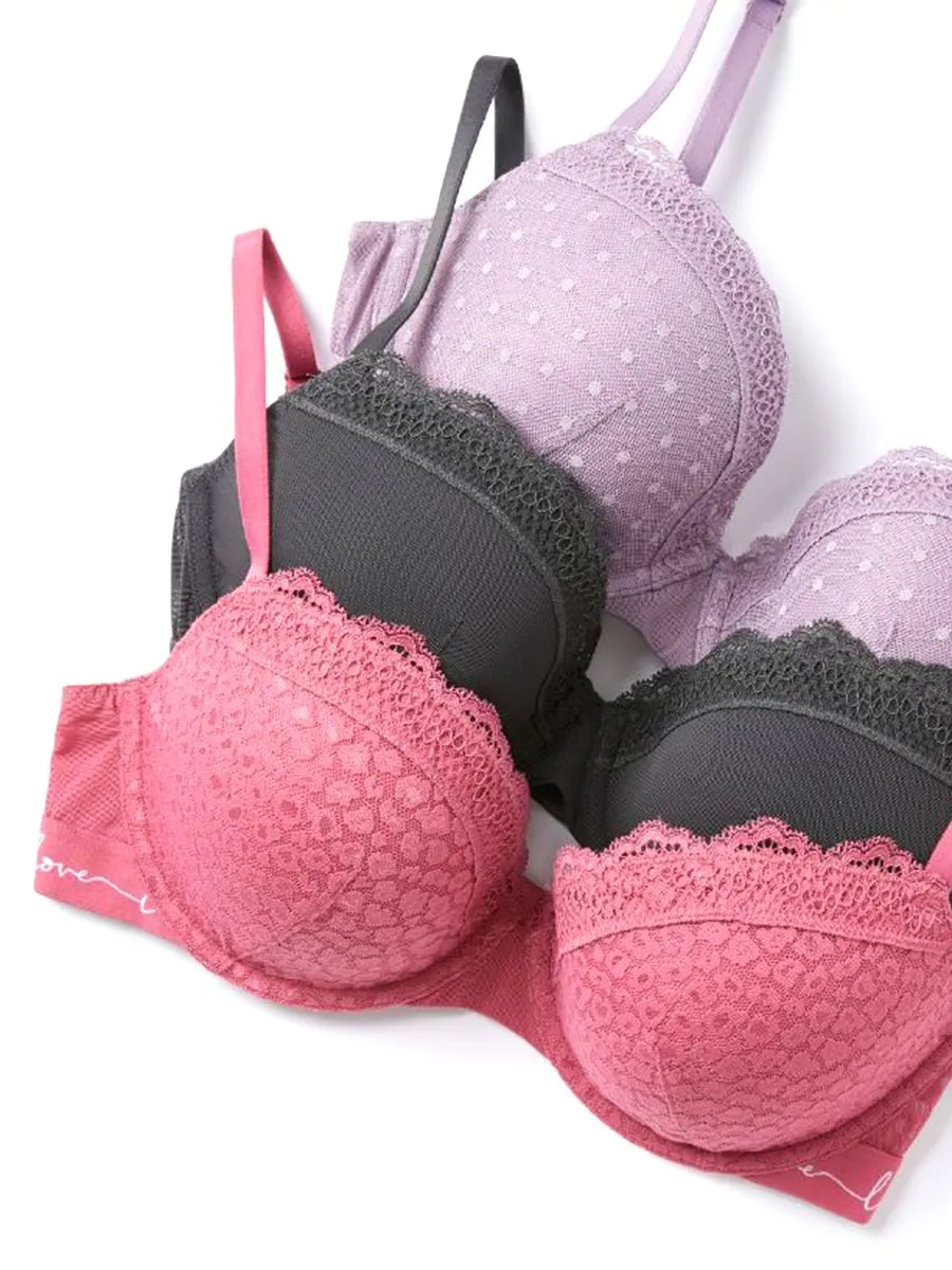 MARKS & SPENCER Women Bras Lace and Mesh Wired Balcony 3pk MARKS & SPENCER Women Bras Lace and Mesh Wired Balcony 3pk