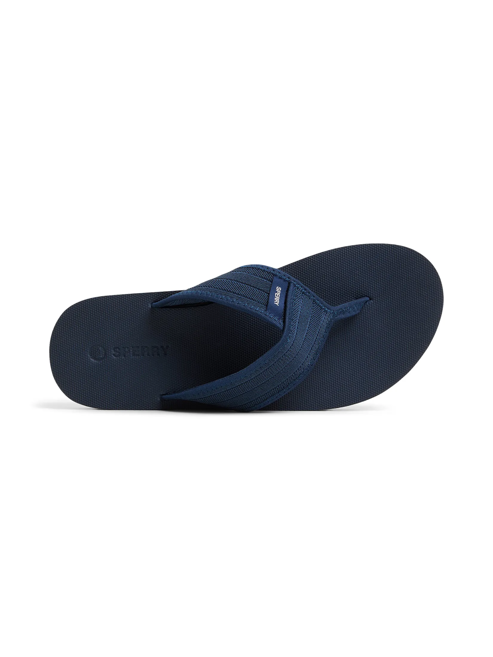 SPERRY MEN NAVY BEACON ELASTIC THONG SANDAL SPERRY MEN NAVY BEACON ELASTIC THONG SANDAL