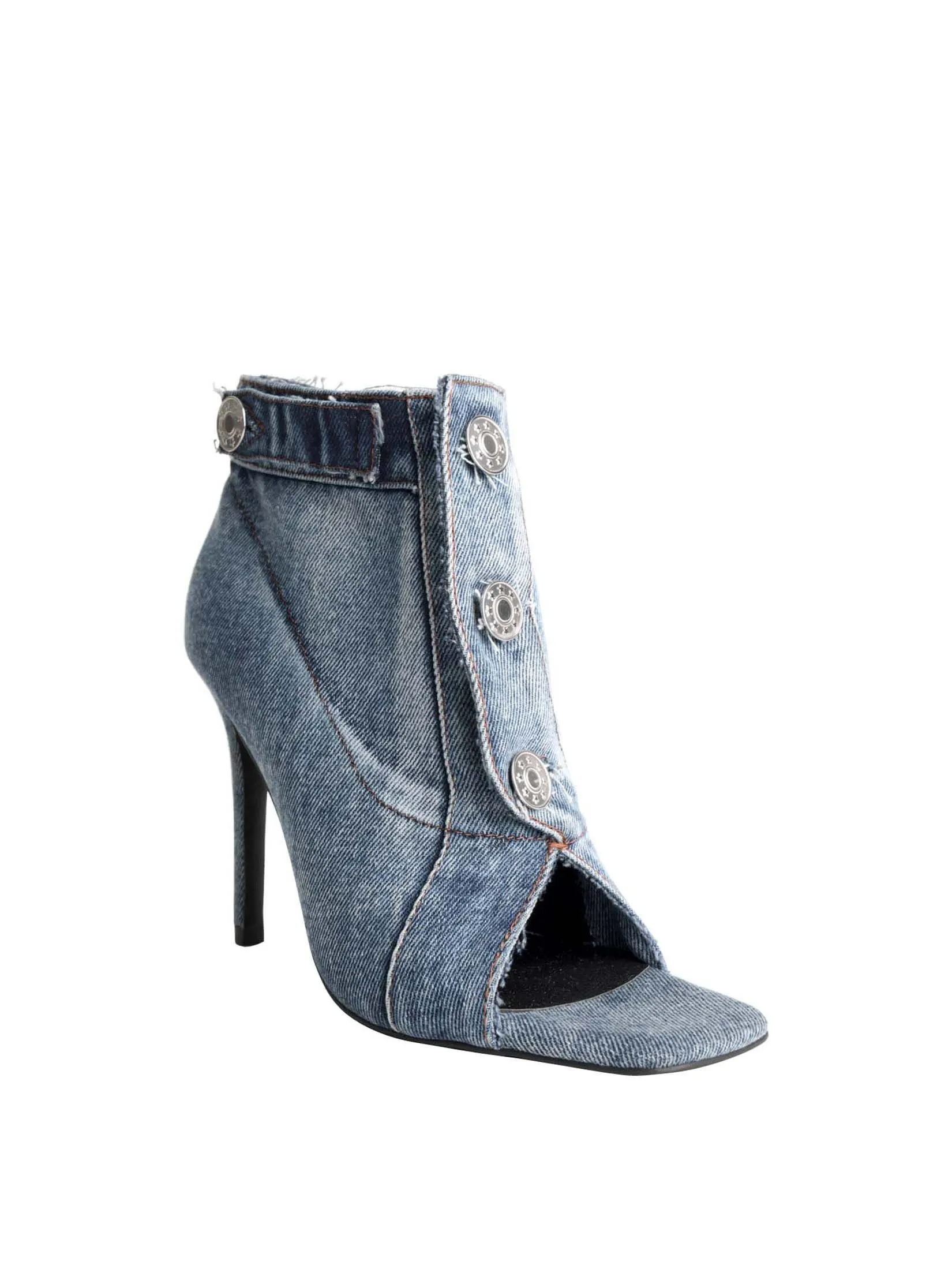 VILLAINS SF SNAP JEAN Women's Heeled Sandals DENIM VILLAINS SF SNAP JEAN Women's Heeled Sandals DENIM