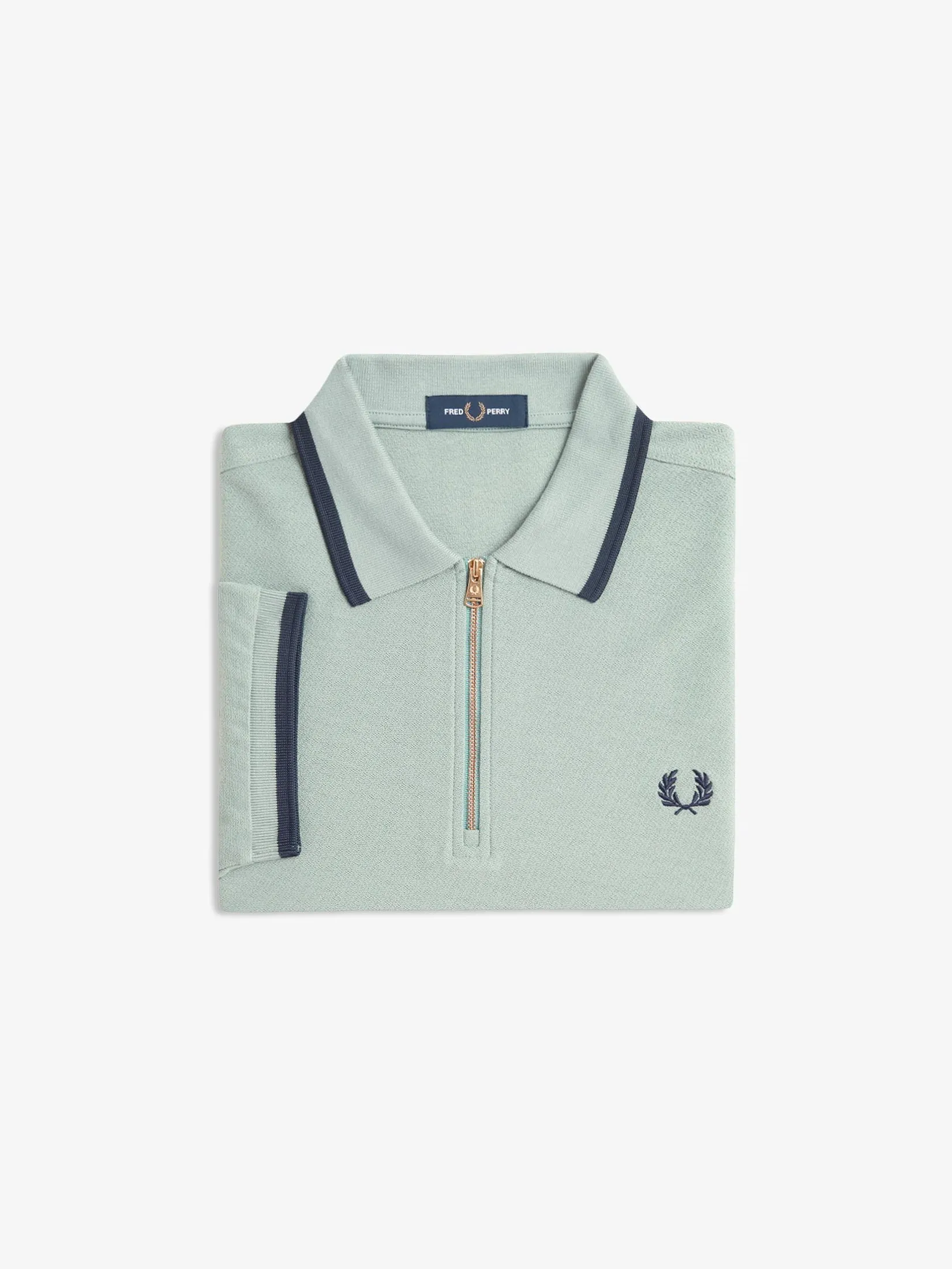 Fred Perry Men CREPE PIQUE POLO SHIRT Green Fred Perry Men CREPE PIQUE POLO SHIRT Green
