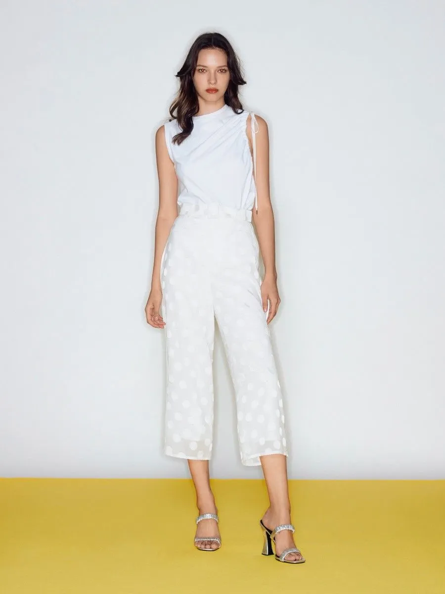 ASV (RS24) Suzette Silk Organza Women Pants White ASV (RS24) Suzette Silk Organza Women Pants White