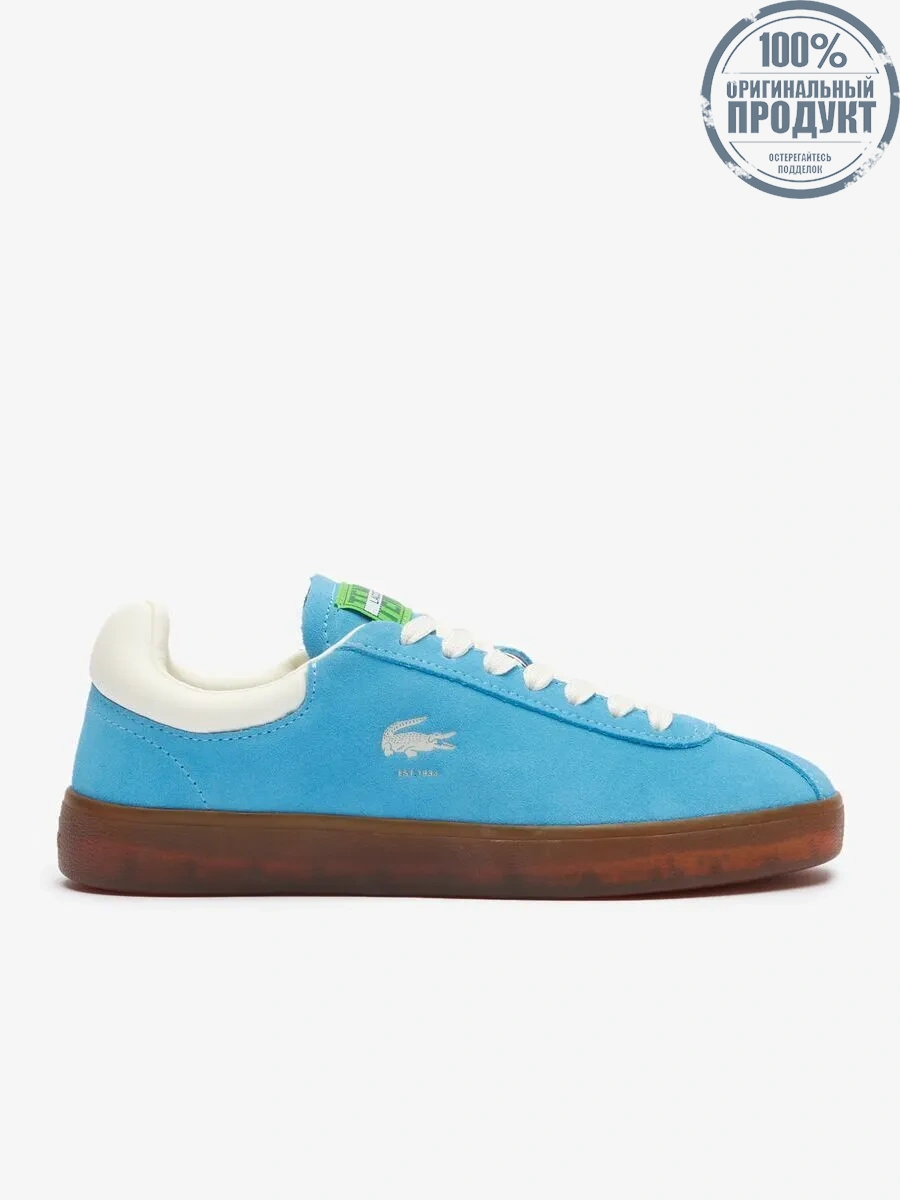 LACOSTE Blue Women’s Baseshot Suede Trainers LACOSTE Blue Women’s Baseshot Suede Trainers