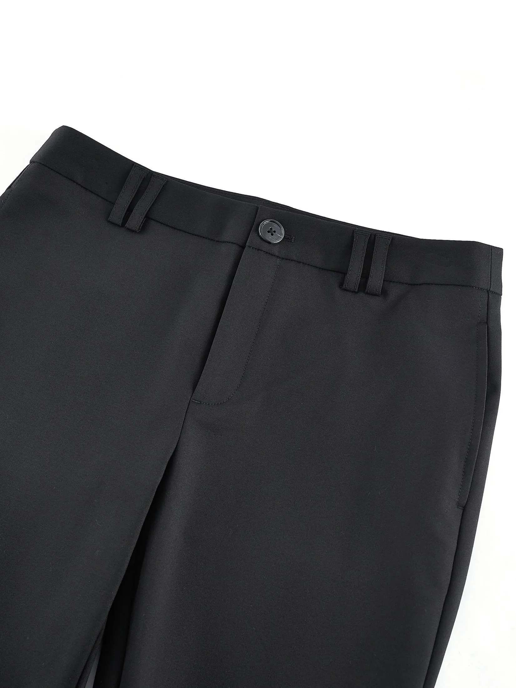 G2000 Women Clothing Cotton Blend Cropped Skinny Casual Pants With Belt Cropped Skinny Shape - Black G2000 Women Clothing Cotton Blend Cropped Skinny Casual Pants With Belt Cropped Skinny Shape - Black
