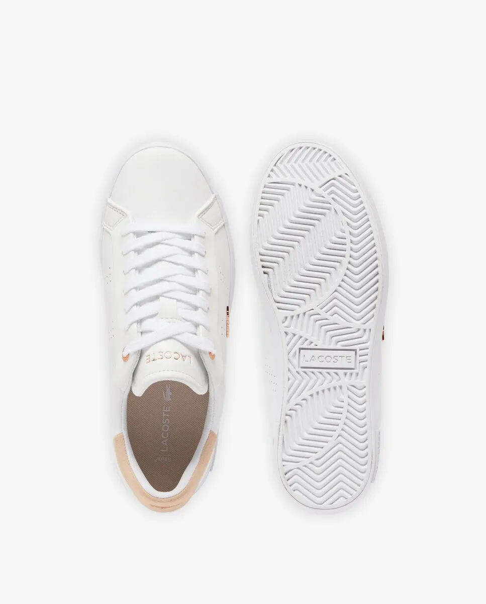 LACOSTE Women’s Powercourt 2.0 Leather Sneakers White LACOSTE Women’s Powercourt 2.0 Leather Sneakers White