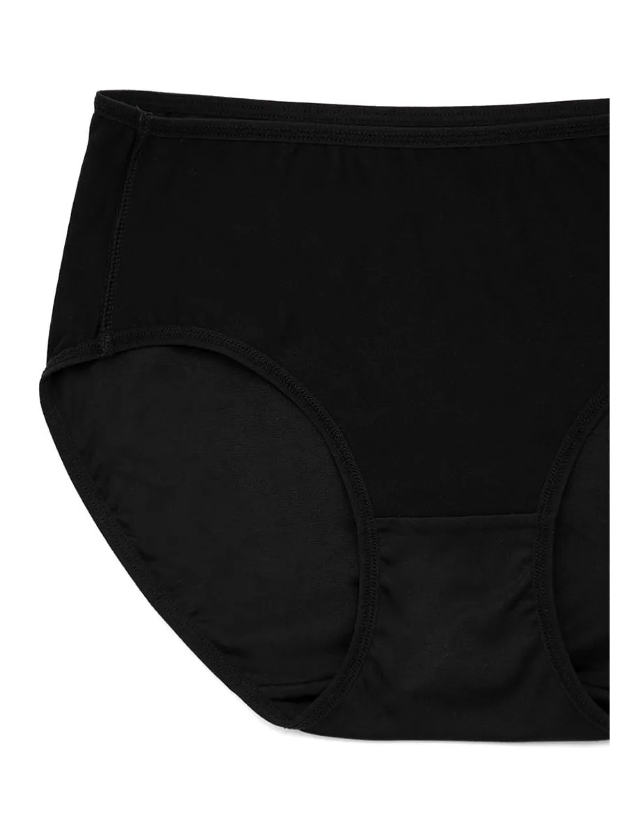 SABINA [Online Exclusive]  Microfiber Mid Waisted Panty - Black