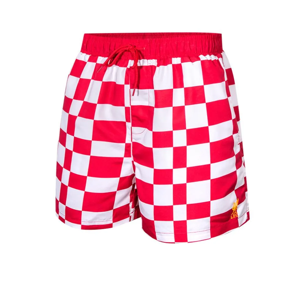 LIVERPOOL FOOTBALL CLUB Men Casual Shorts Check Red - LF068AP338EHTH LIVERPOOL FOOTBALL CLUB Men Casual Shorts Check Red - LF068AP338EHTH