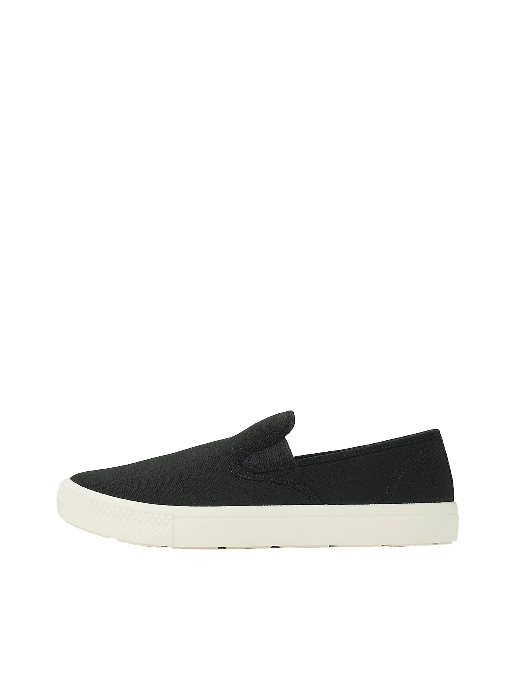 MUJI Men Slip-On Sneakers Less Tiring Black MUJI Men Slip-On Sneakers Less Tiring Black
