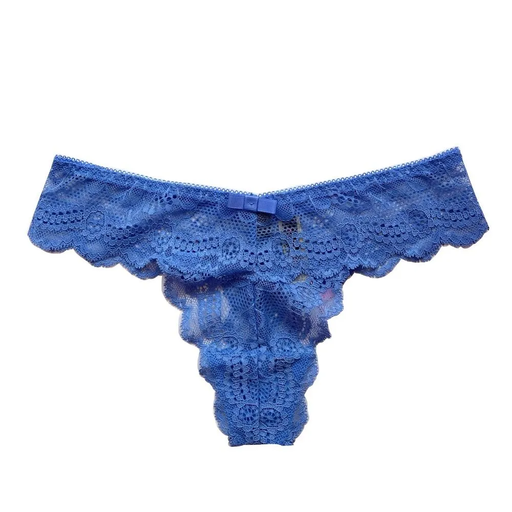 SKINN INTIMATE Bule Color T-back Lace Panty (Made in Korea) SKINN INTIMATE Bule Color T-back Lace Panty (Made in Korea)