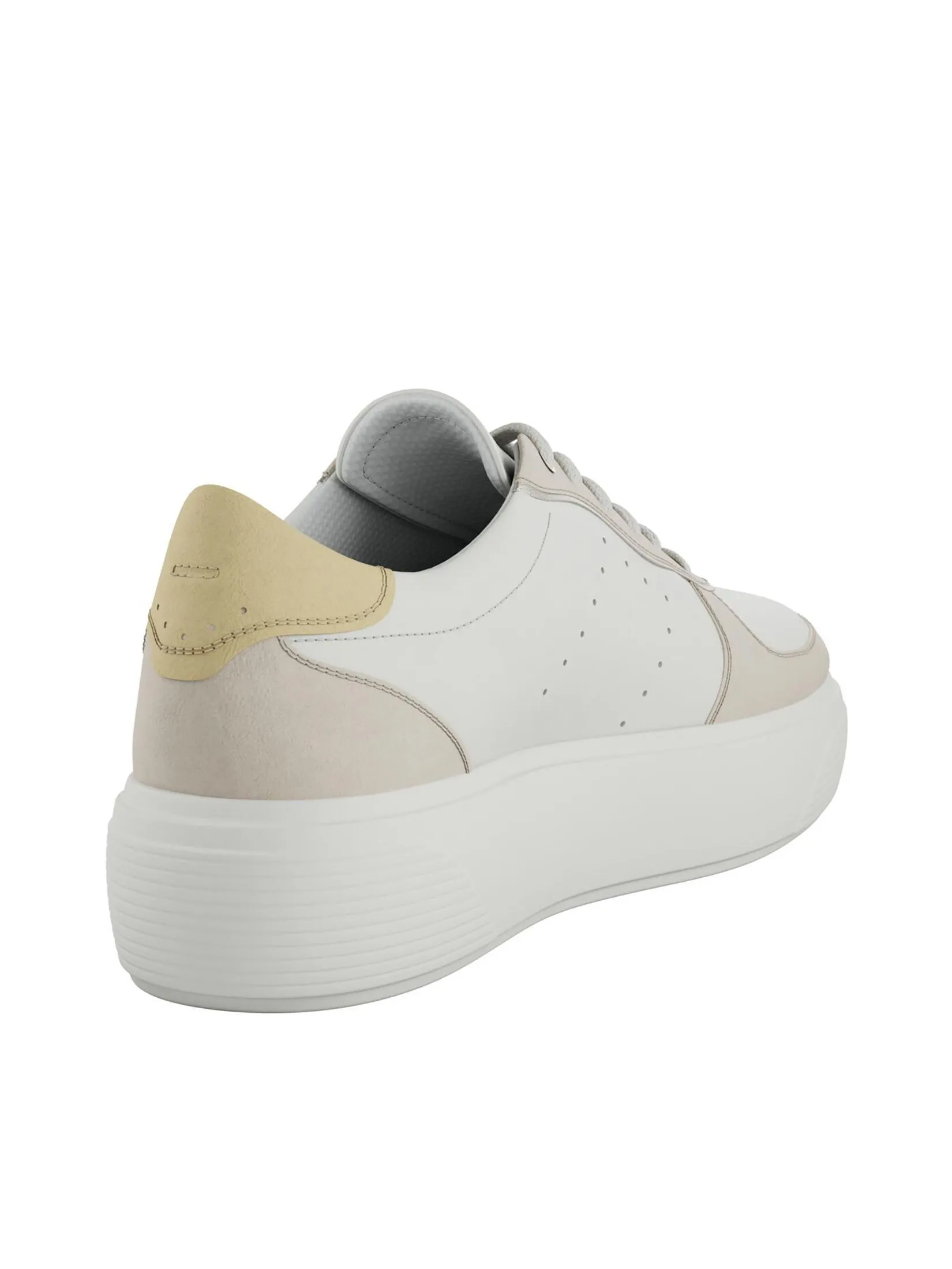 ECCO Women Sneakers STREET PLATFORM W Limestone/White/Straw ECCO Women Sneakers STREET PLATFORM W Limestone/White/Straw