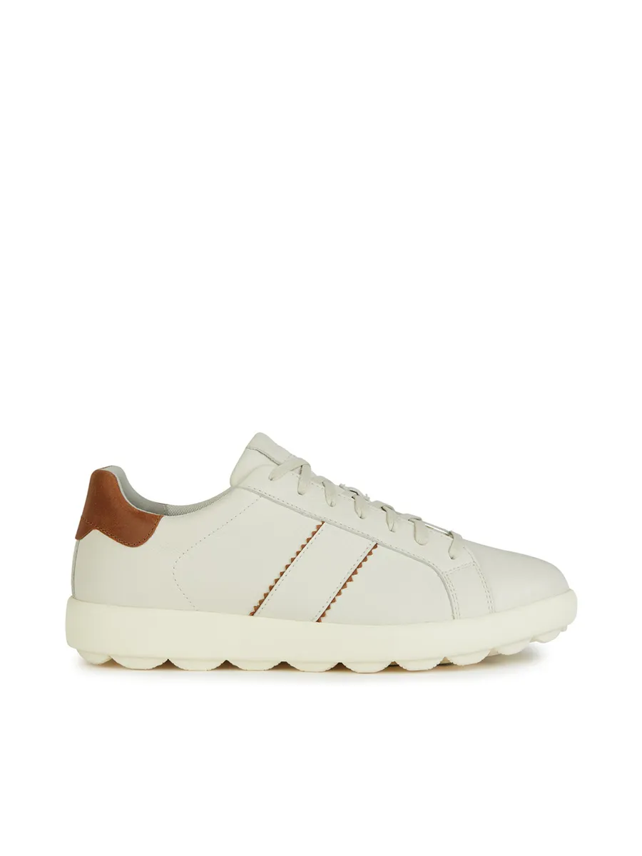 GEOX Men Sneaker U Spherica Vs EC4 White/LT Brown GEOX Men Sneaker U Spherica Vs EC4 White/LT Brown