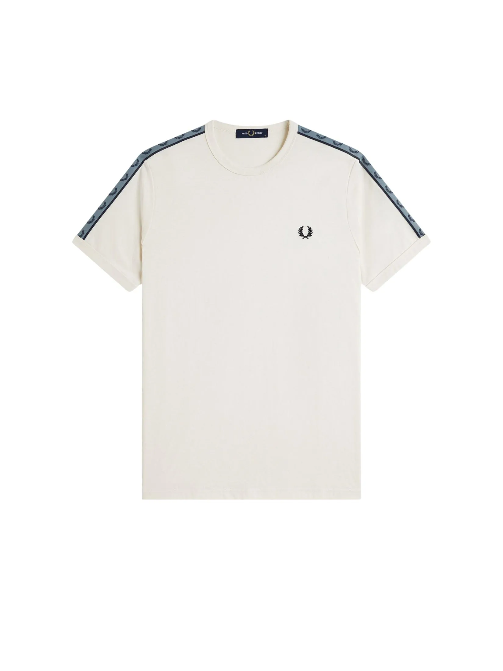 Fred Perry Men CONTRAST TAPE RINGER T-SHIRT Cream