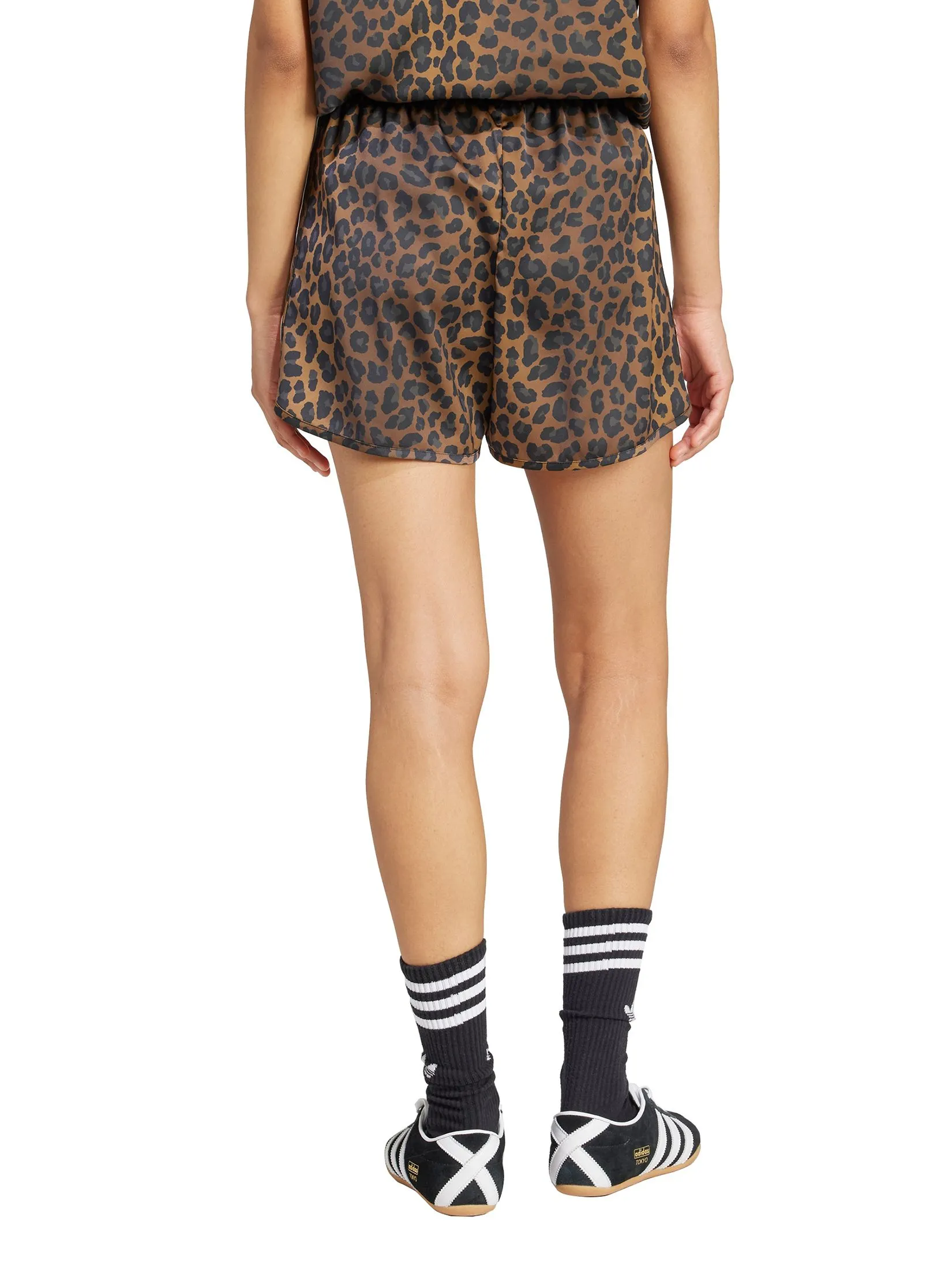 ADIDAS Women Shorts Adidas Originals Satin KA2673 Dark Brown ADIDAS Women Shorts Adidas Originals Satin KA2673 Dark Brown