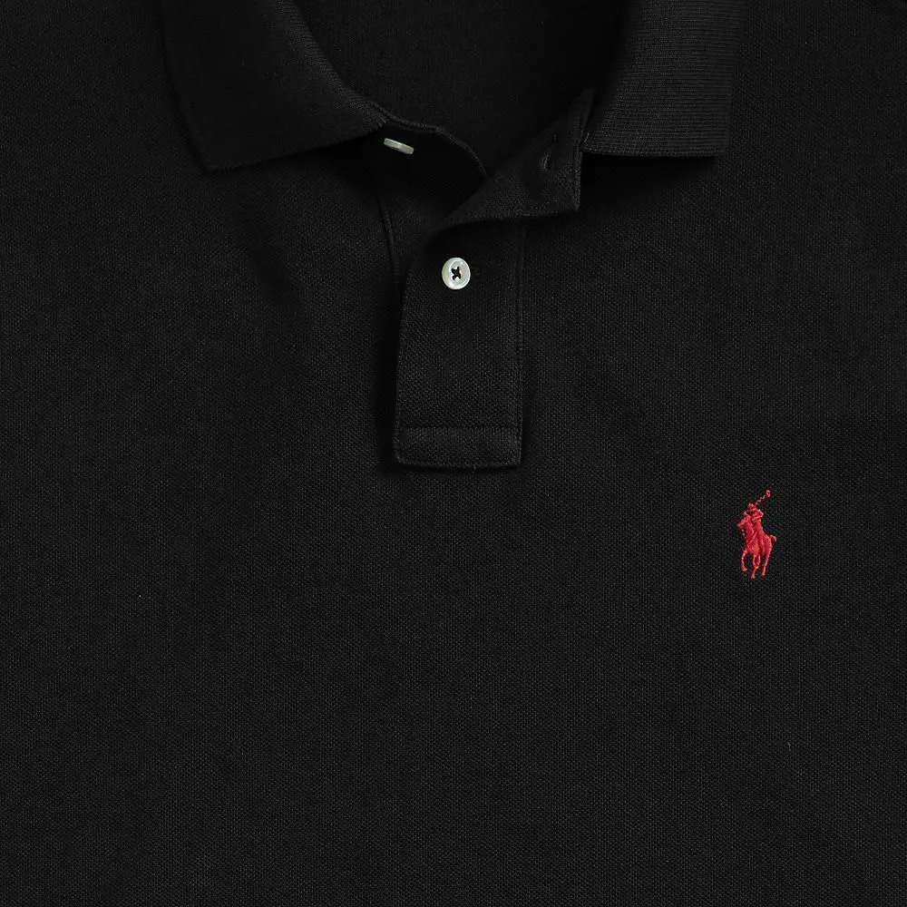 POLO RALPH LAUREN POLO-Custom Slim Fit Mesh Polo Shirt MNPOKNI1N820344 001 BLACK POLO RALPH LAUREN POLO-Custom Slim Fit Mesh Polo Shirt MNPOKNI1N820344 001 BLACK