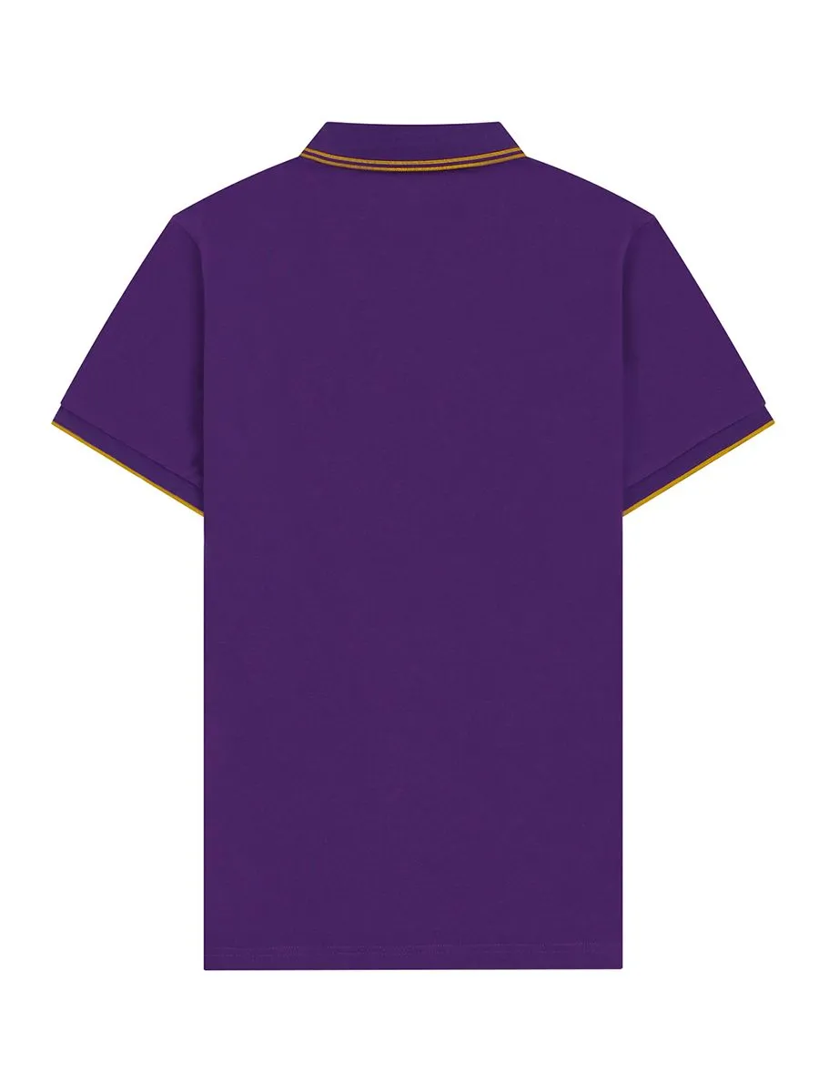 GIORDANO Men's Cotton Lycra Solid Polo Plum Purple GIORDANO Men's Cotton Lycra Solid Polo Plum Purple