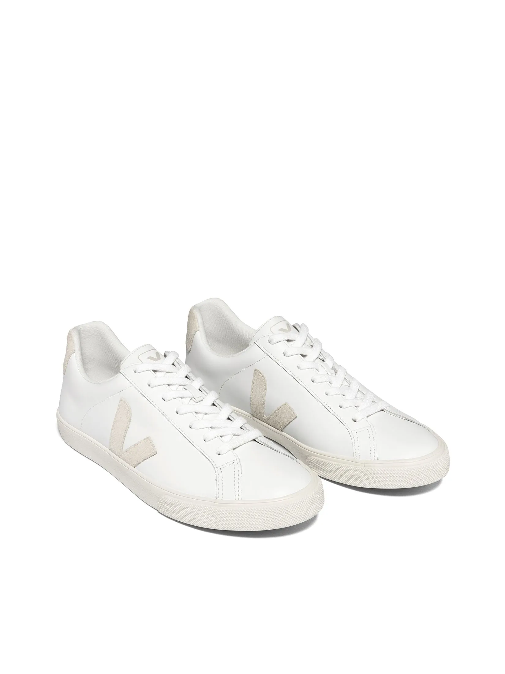 VEJA Women Sneakers Esplar Logo Leather Extra-White Sable VEJA Women Sneakers Esplar Logo Leather Extra-White Sable