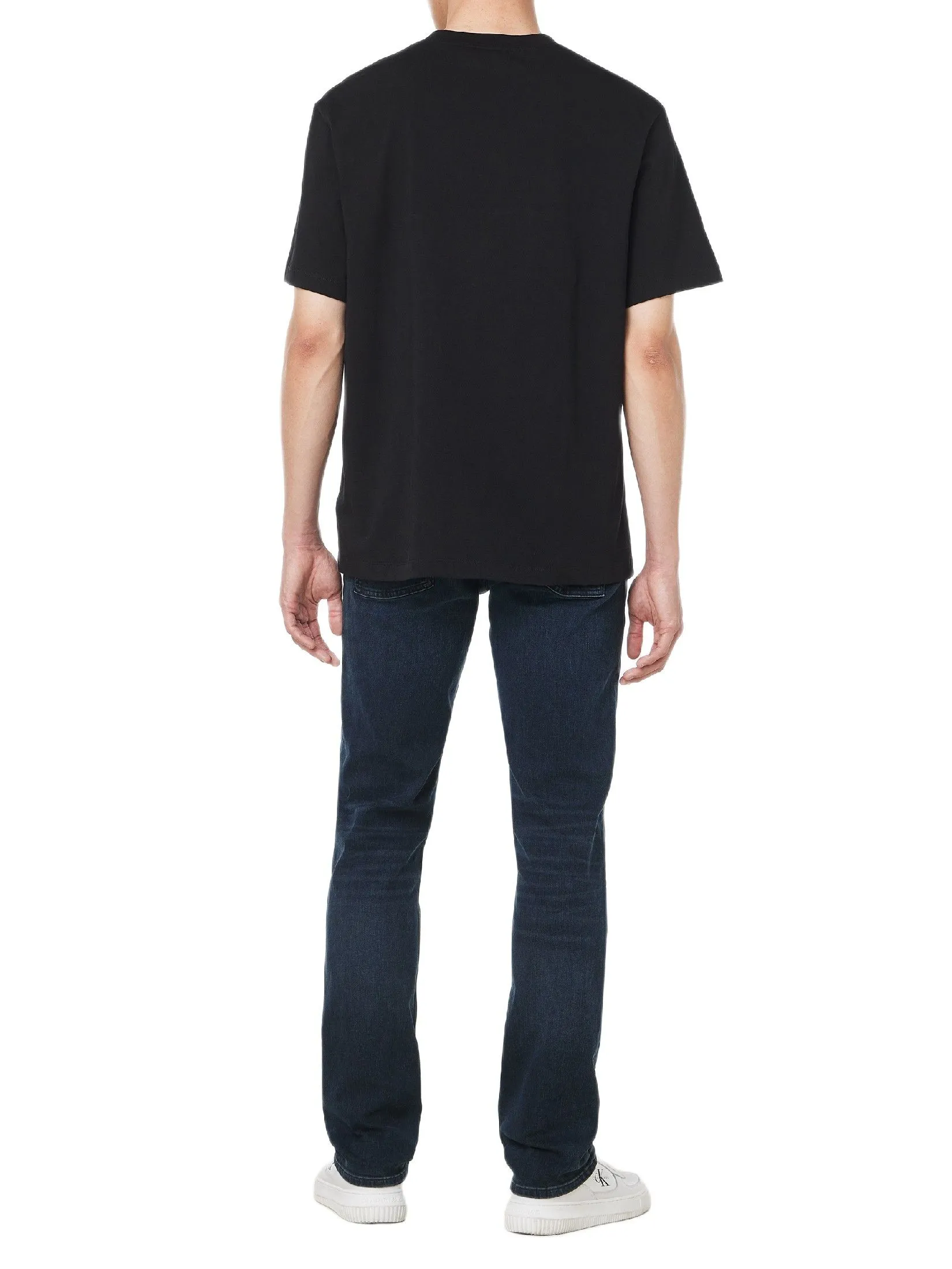 CALVIN KLEIN Men's Easy Fit Archive Logo Short Sleeve T-Shirt Black CALVIN KLEIN Men's Easy Fit Archive Logo Short Sleeve T-Shirt Black