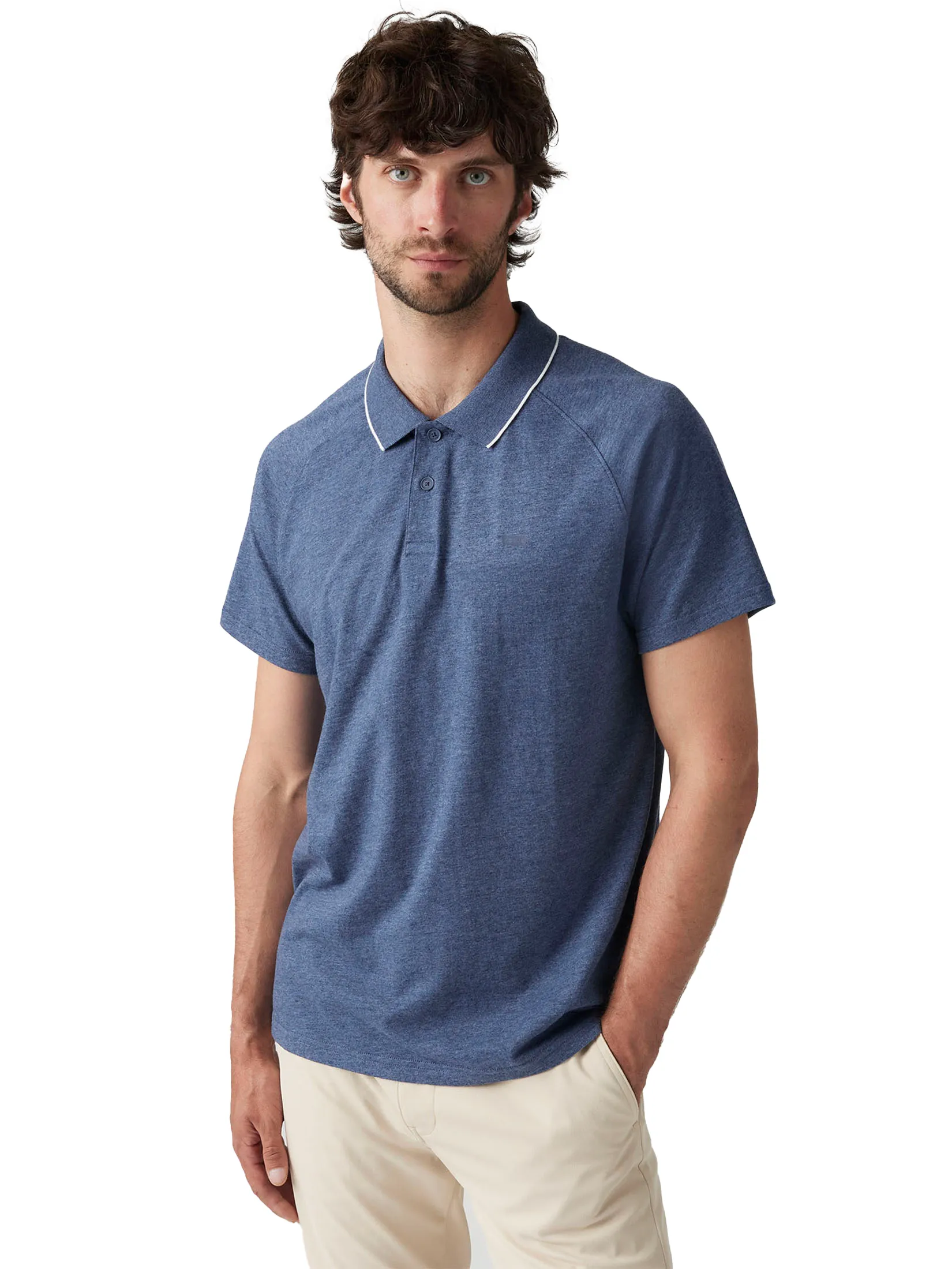 LEVI'S Men's Shoreline Tech Polo Blues LEVI'S Men's Shoreline Tech Polo Blues