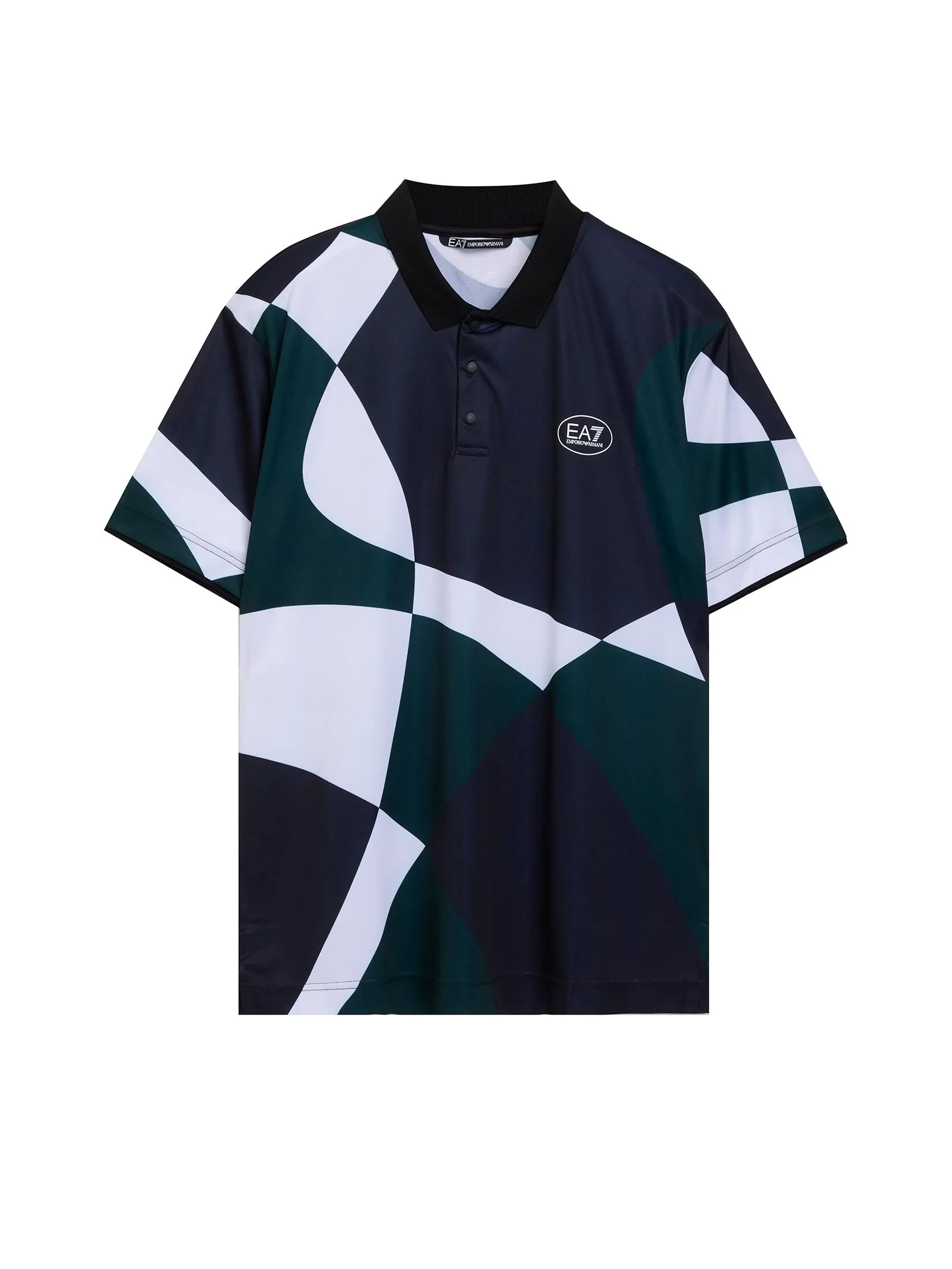 EA7 Men Polo Shirt Short Sleeves FW25 FB170 Fancy Blue Dinamico EA7 Men Polo Shirt Short Sleeves FW25 FB170 Fancy Blue Dinamico