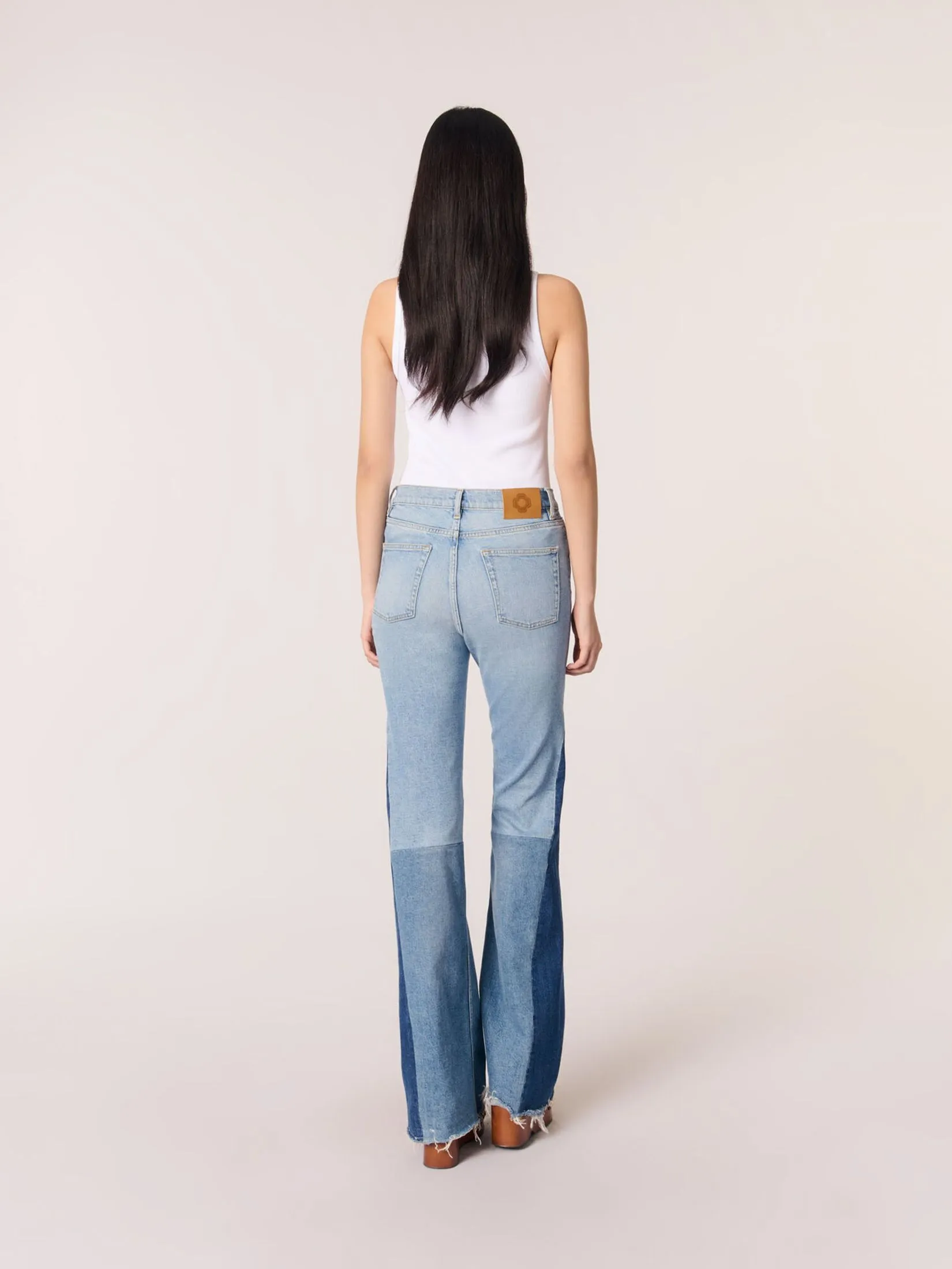 MAJE Women Jeans Tricolour Patchwork MAJE Women Jeans Tricolour Patchwork