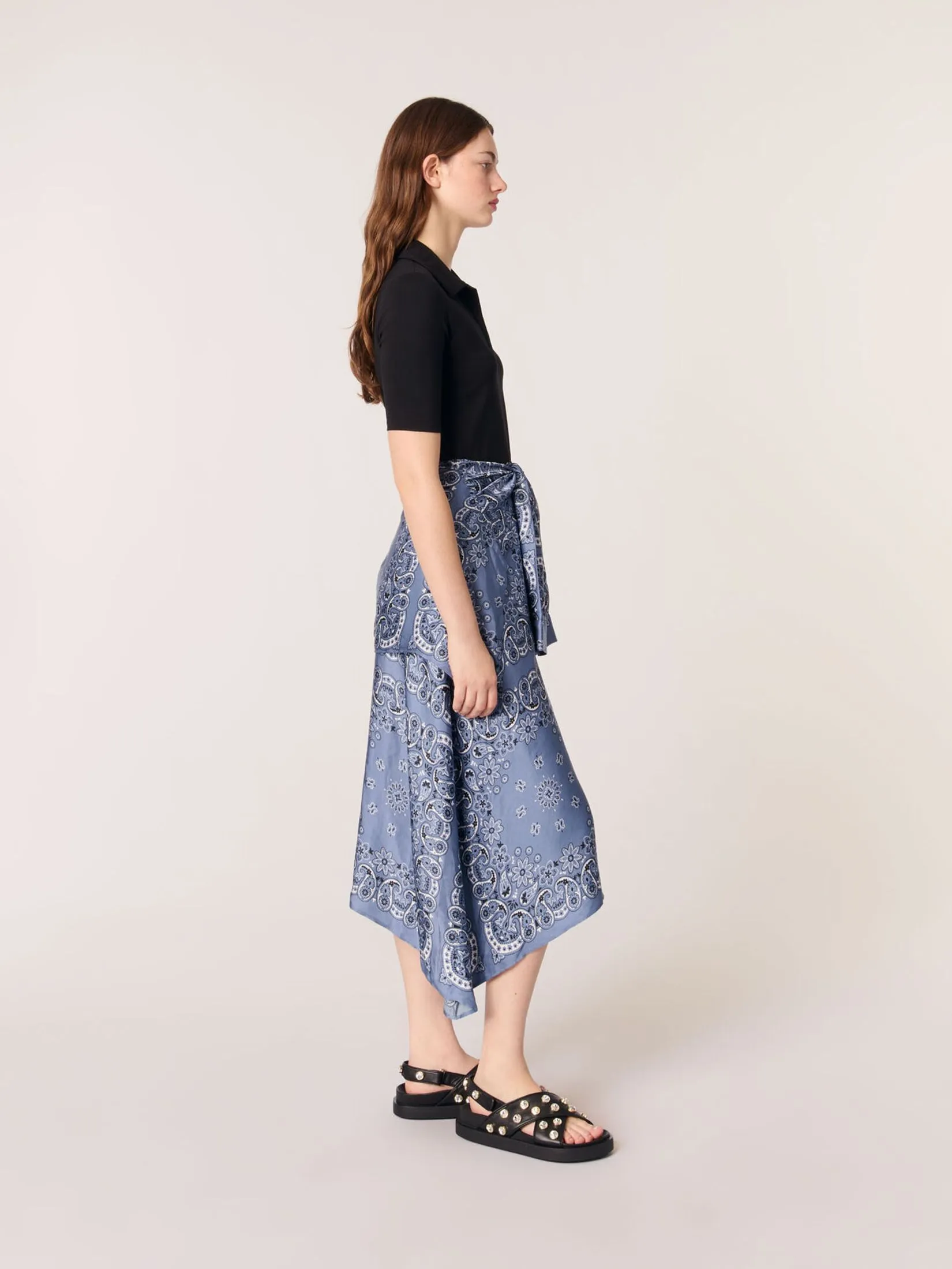 MAJE Women Dress Layered-Effect Patterned MAJE Women Dress Layered-Effect Patterned