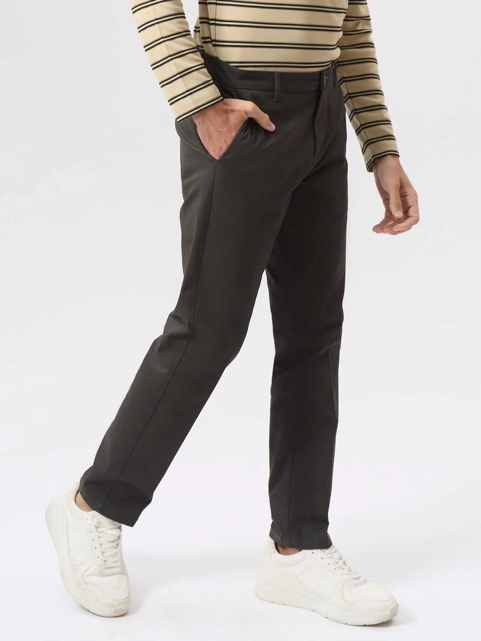 LTD Slim Fit Chino Pants Men Dark Grey LTD Slim Fit Chino Pants Men Dark Grey