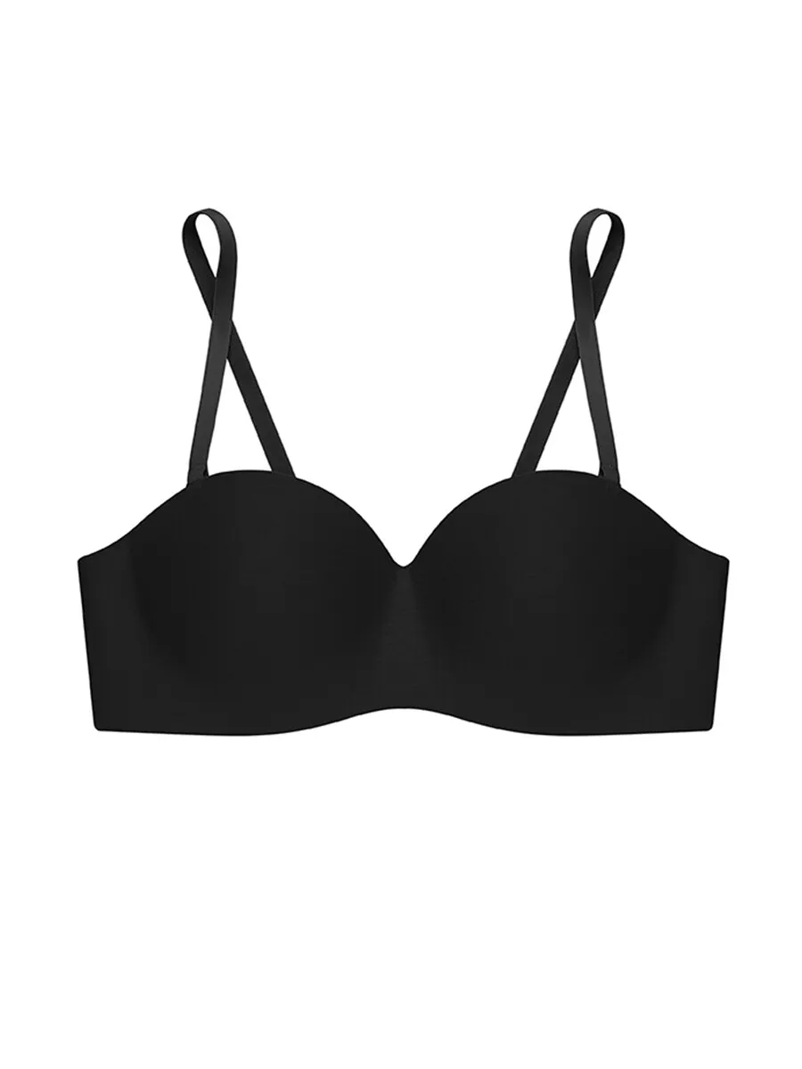 SABINA Soft Doomm Women Wireless Strapless Bra - Black