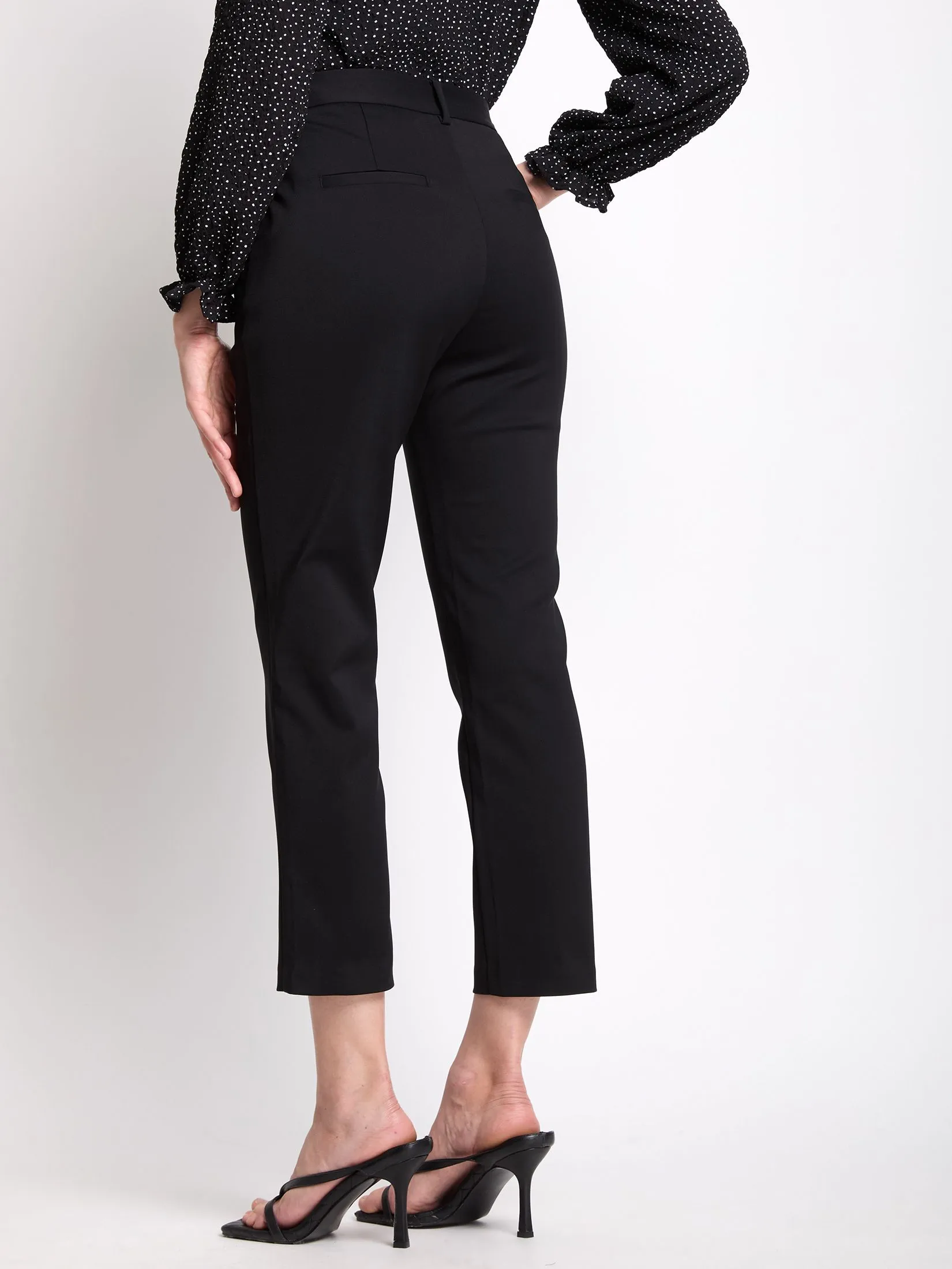 FOF Women Pants Slim Fit Black FOF Women Pants Slim Fit Black