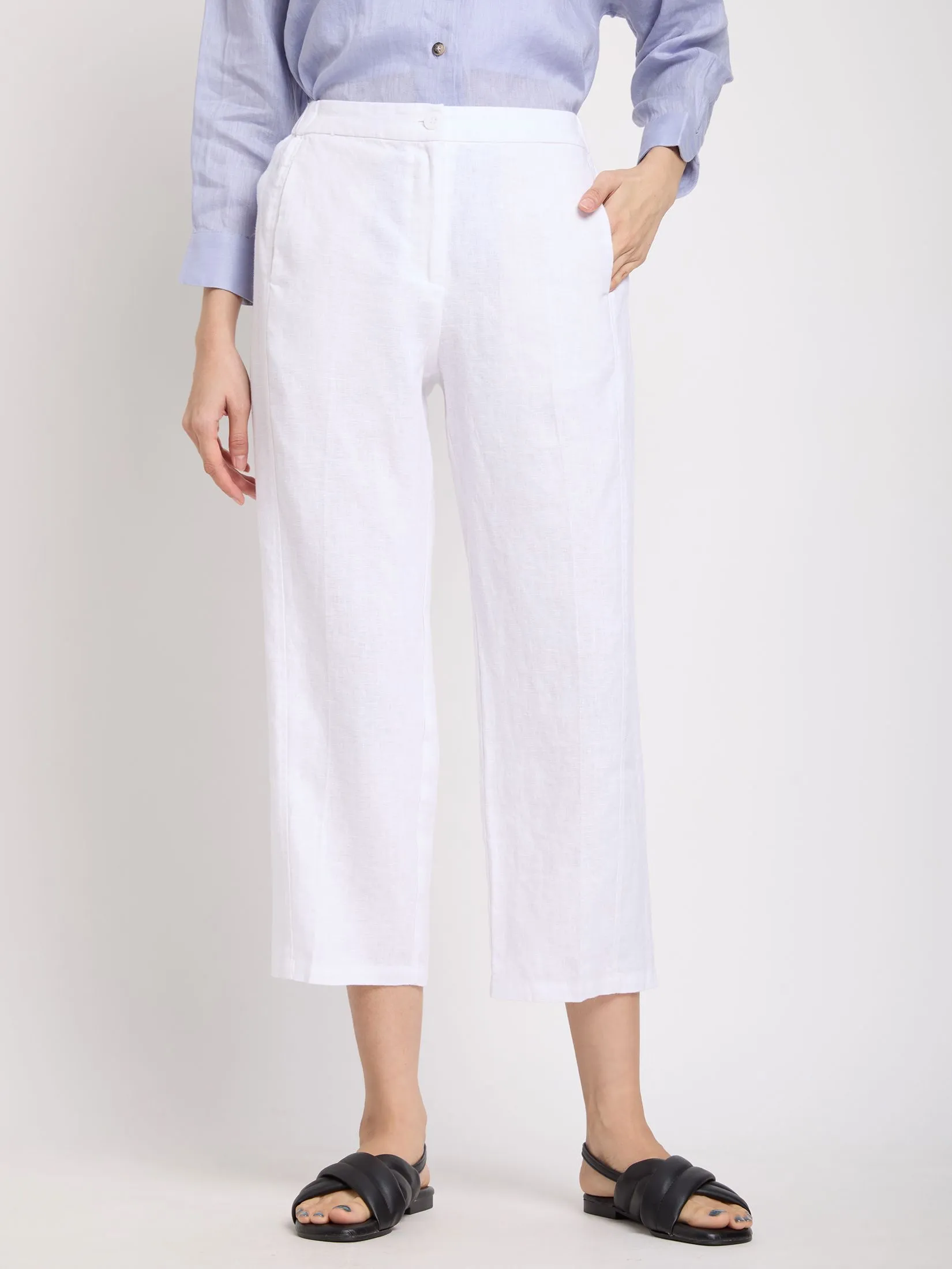 SIMPLICITY Women Pants Plain Tone Linen SIMPLICITY Women Pants Plain Tone Linen
